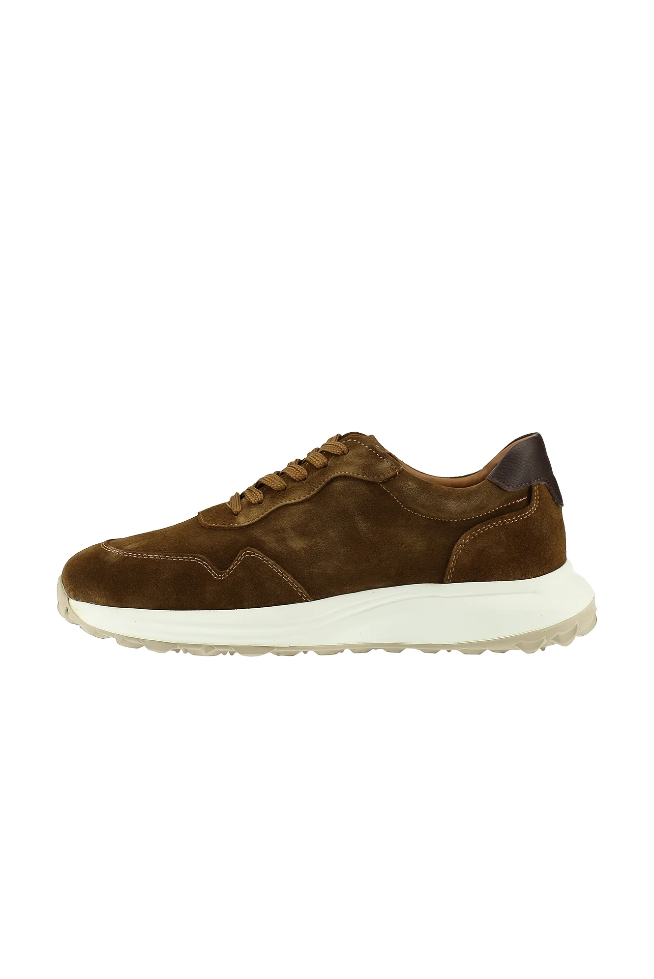 Orta Kahve Süet Deri Günlük Sneaker Ayakkabı - Image 2