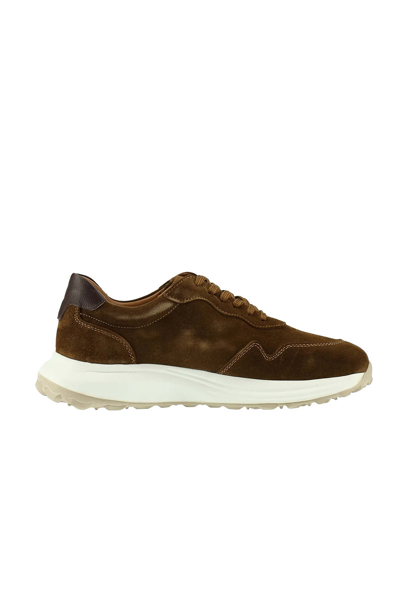 Orta Kahve Süet Deri Günlük Sneaker Ayakkabı - Image 4