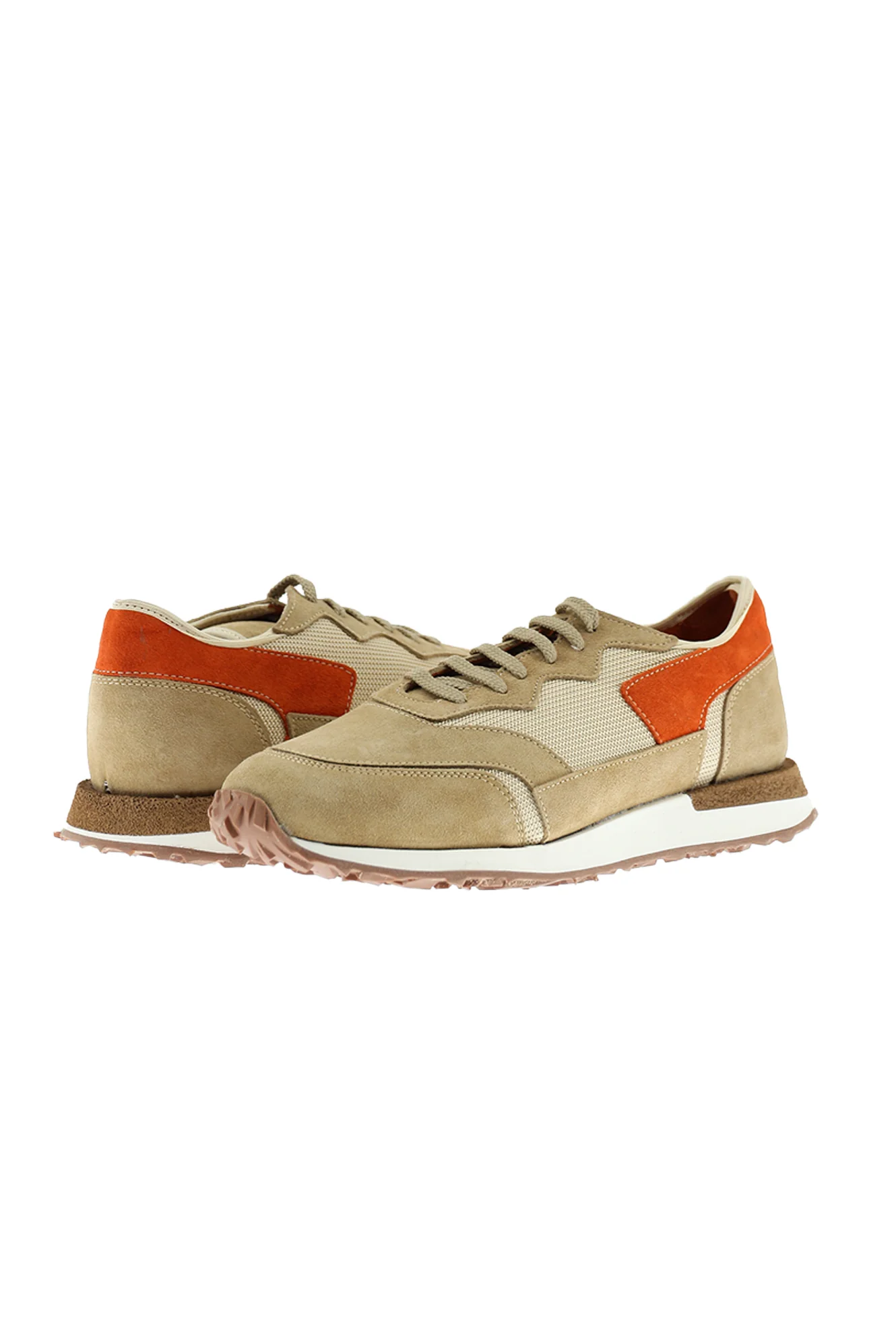 Orta Kahve Sneaker Deri Ayakkabı