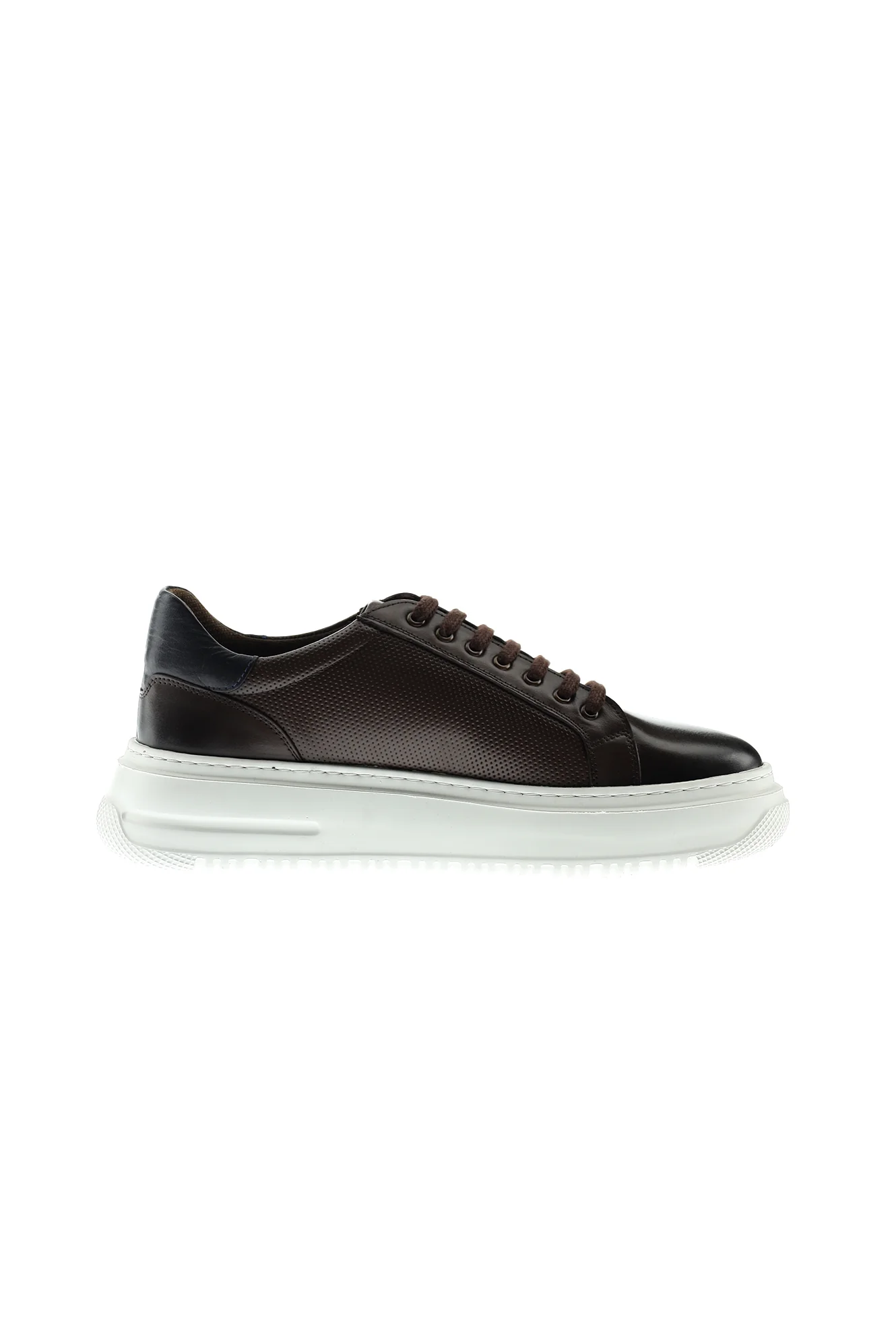 Orta Kahve Sneaker Deri Ayakkabı - Image 3