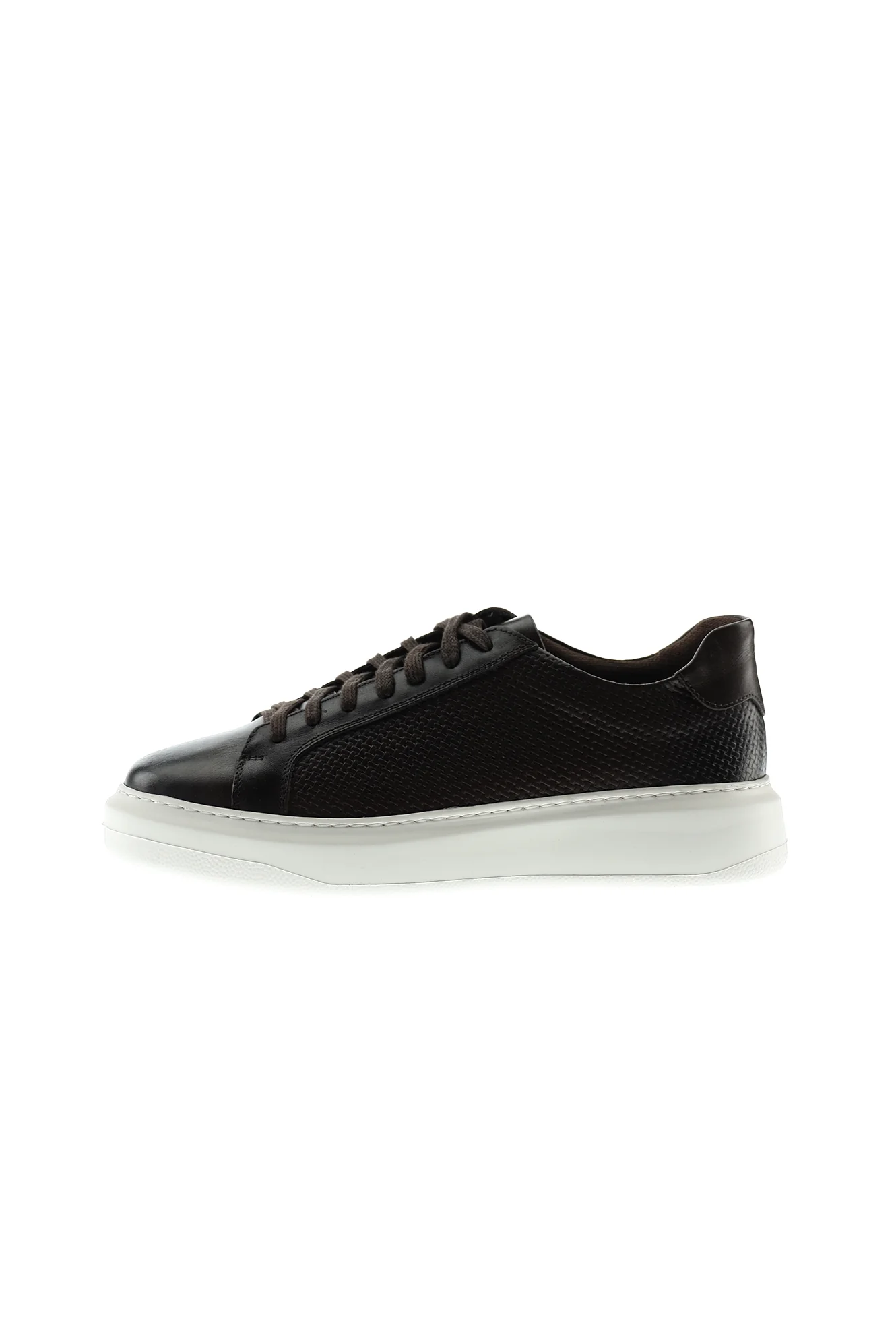Orta Kahve Sneaker Deri Ayakkabı - Image 2