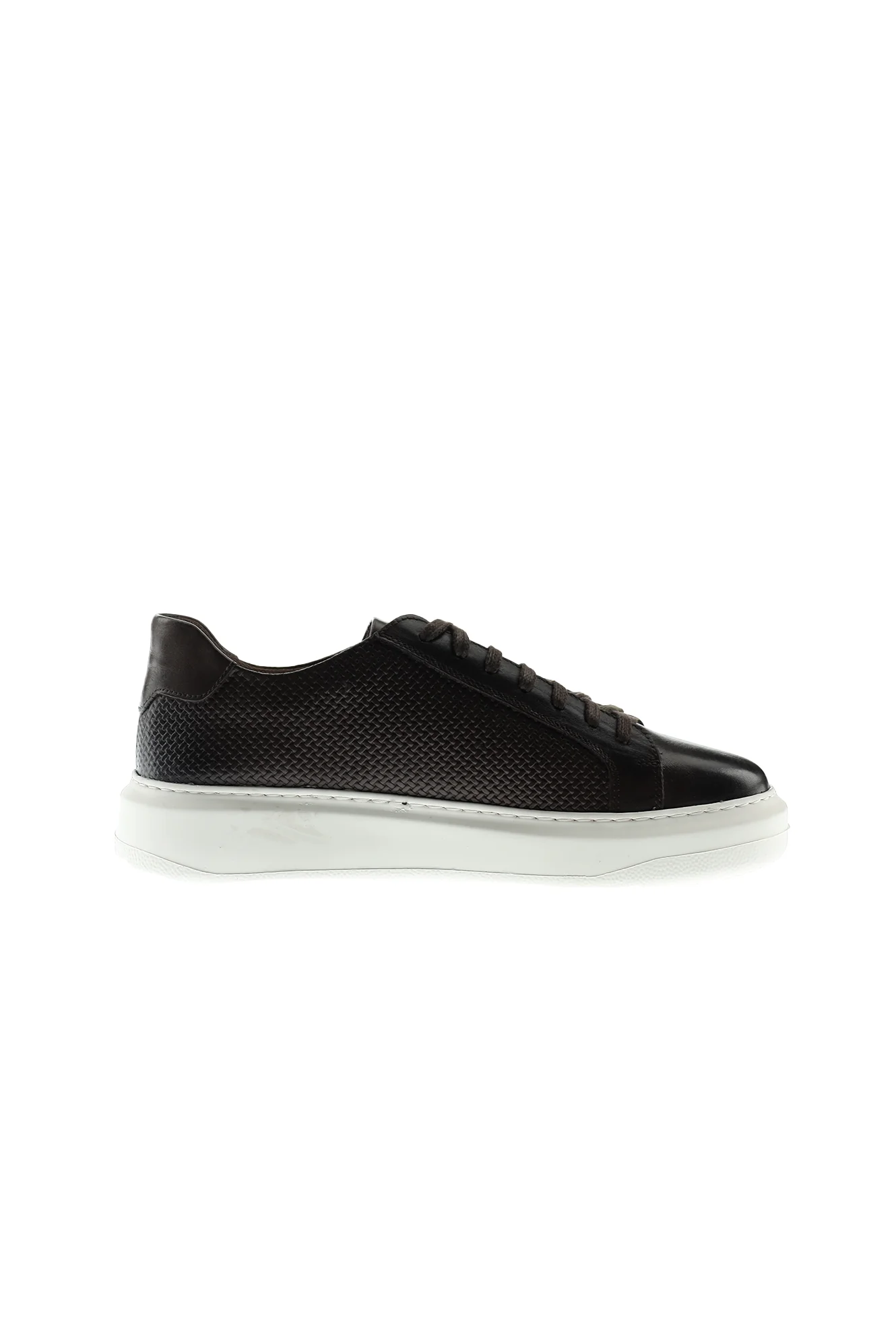 Orta Kahve Sneaker Deri Ayakkabı - Image 3