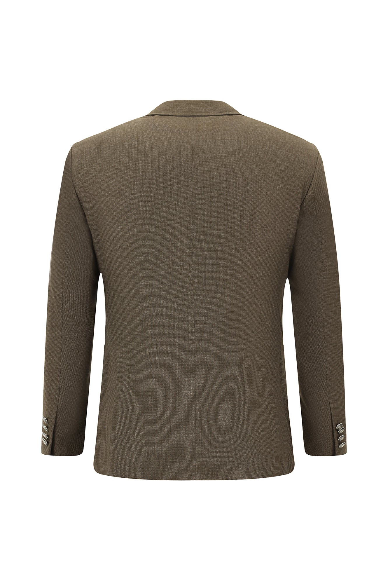 Orta Kahve 7 Drop Super Slim Fit Eksra Dar Kesim Desenli Beli Lastikli İpli Spor Takım Elbise - Image 3