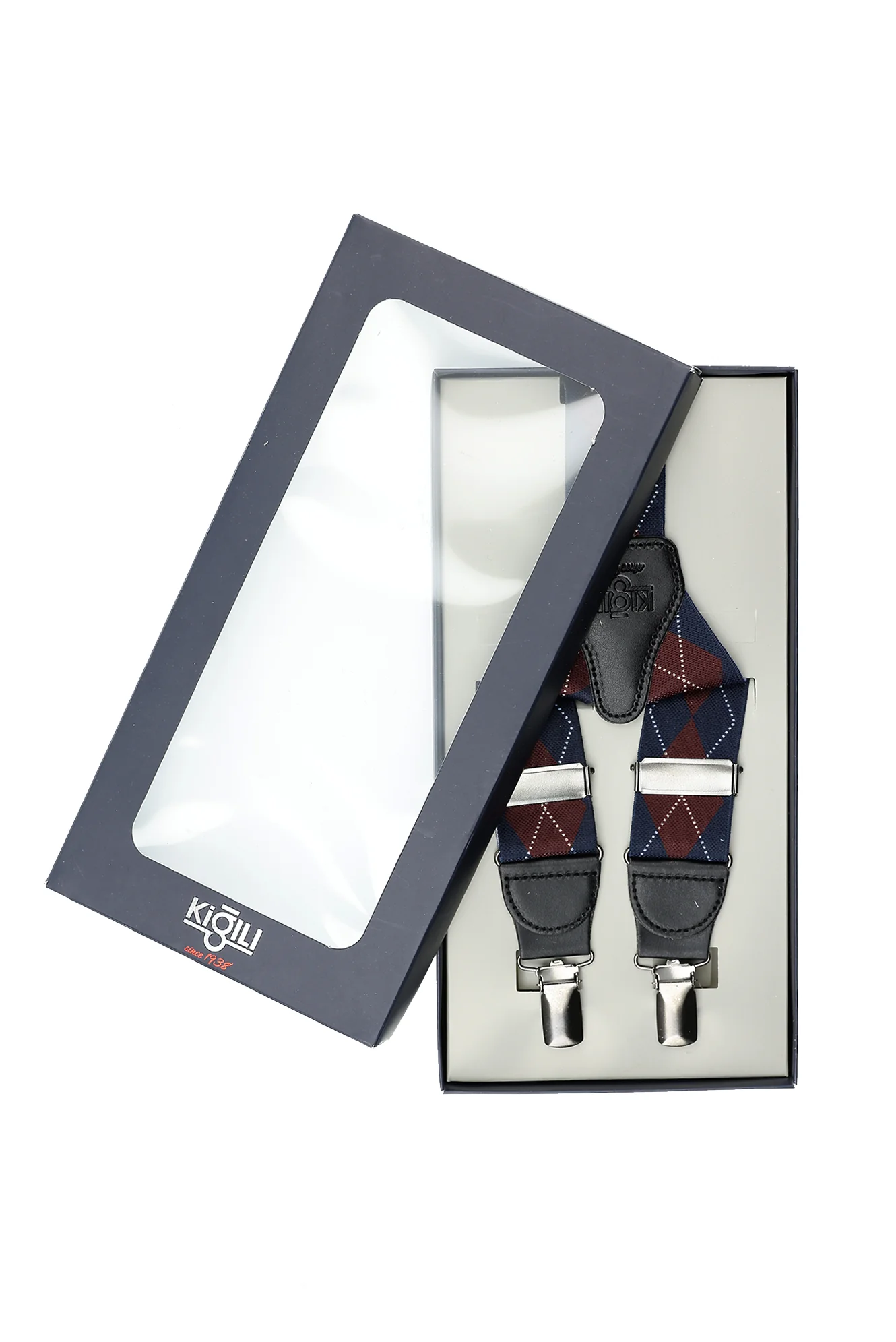 Orta Lacivert Desenli Pantolon Askısı - Image 2