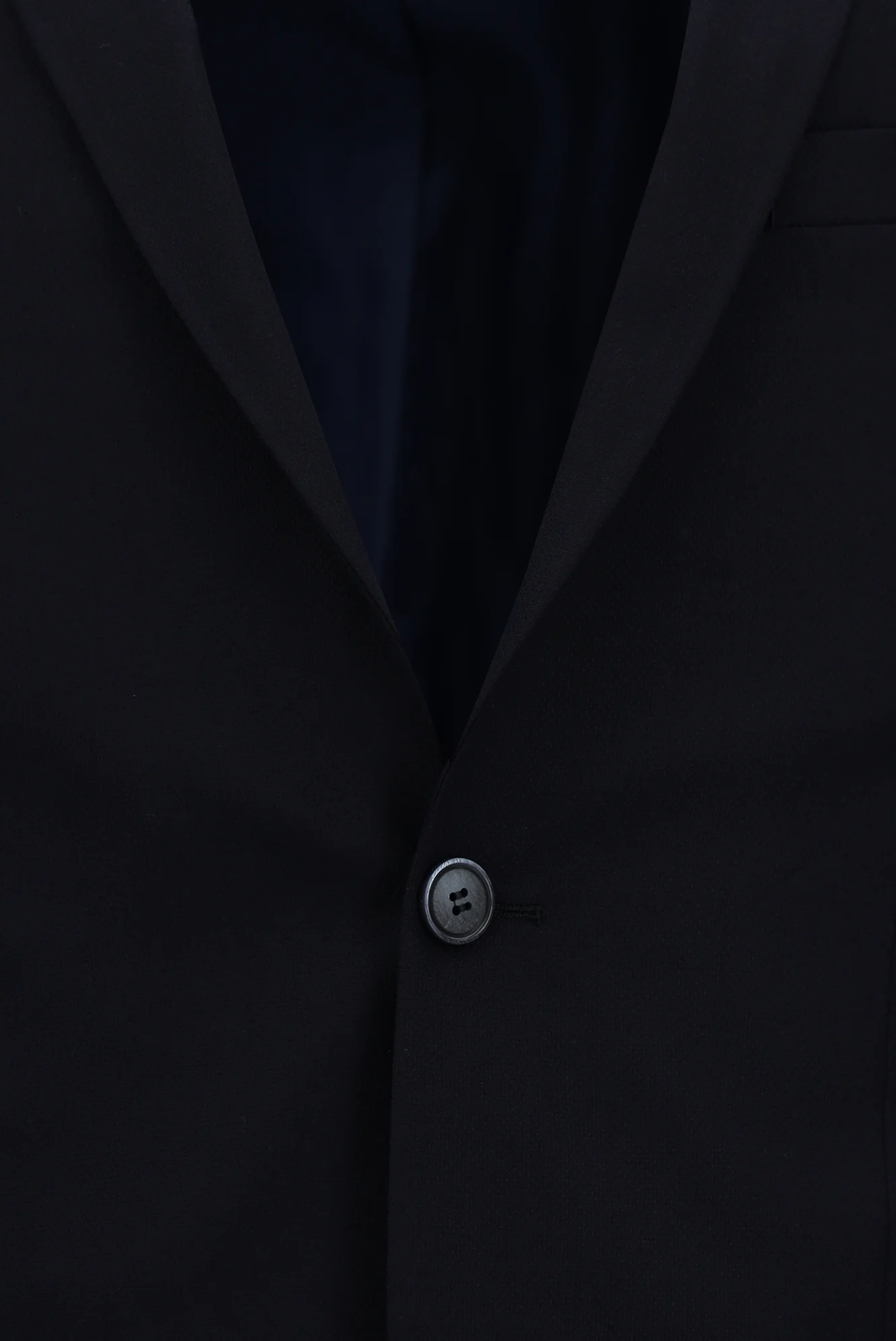 Orta Lacivert 7 Drop Super Slim Fit Eksra Dar Kesim Desenli Takım Elbise - Image 4