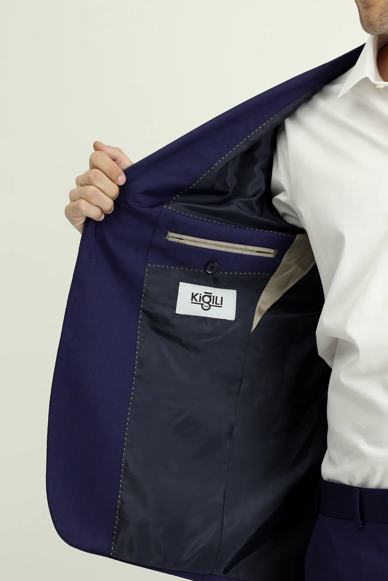 Orta Lacivert 6 Drop Regular Fit Standart Kesim Takım Elbise - Image 7