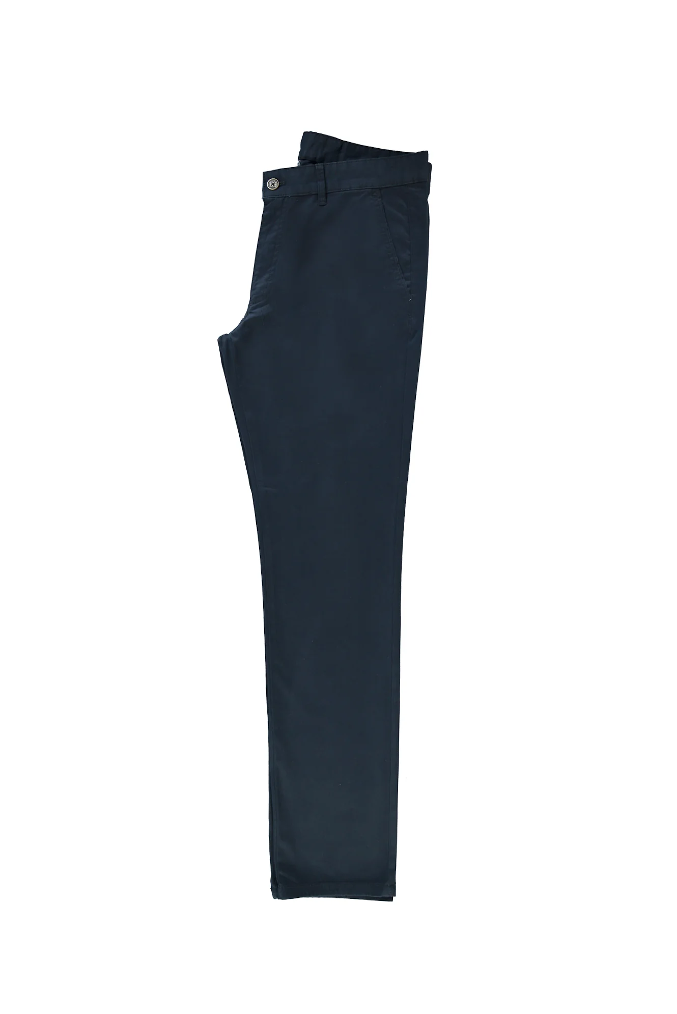 Orta Lacivert Relaxed Fit Rahat Kesim Likralı Kanvas / Chino Pantolon