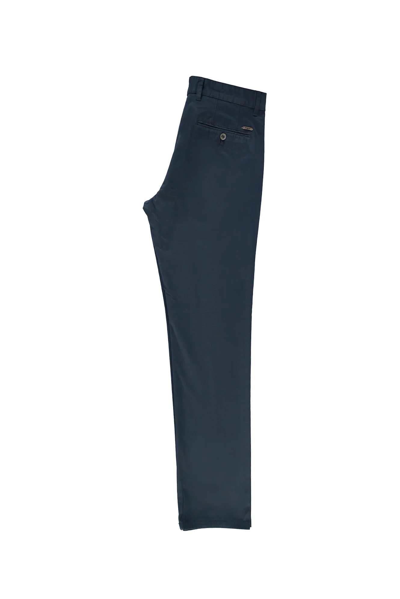 Orta Lacivert Relaxed Fit Rahat Kesim Likralı Kanvas / Chino Pantolon - Image 2