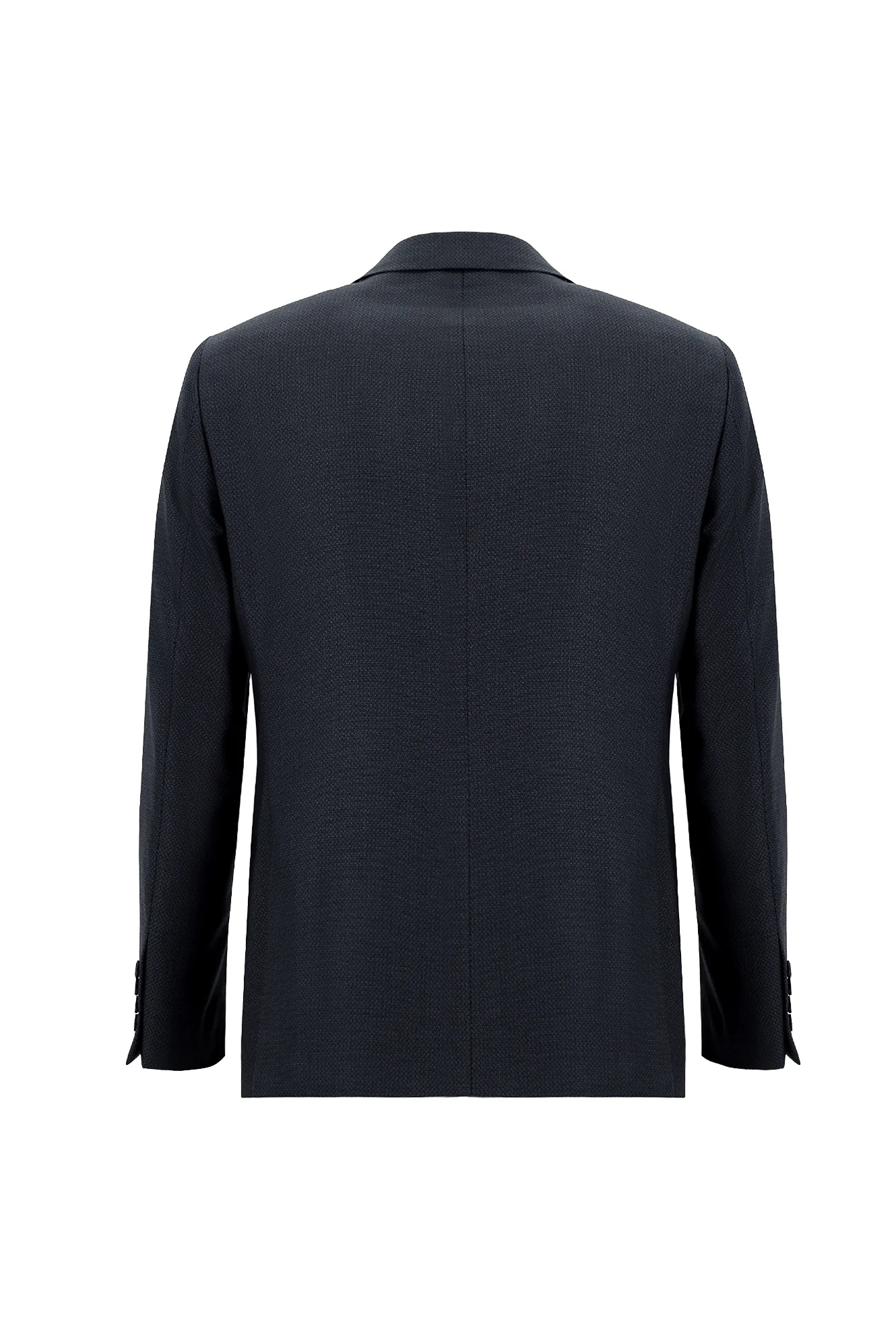 Orta Lacivert 6 Drop Regular Fit Standart Kesim Desenli Takım Elbise - Image 3