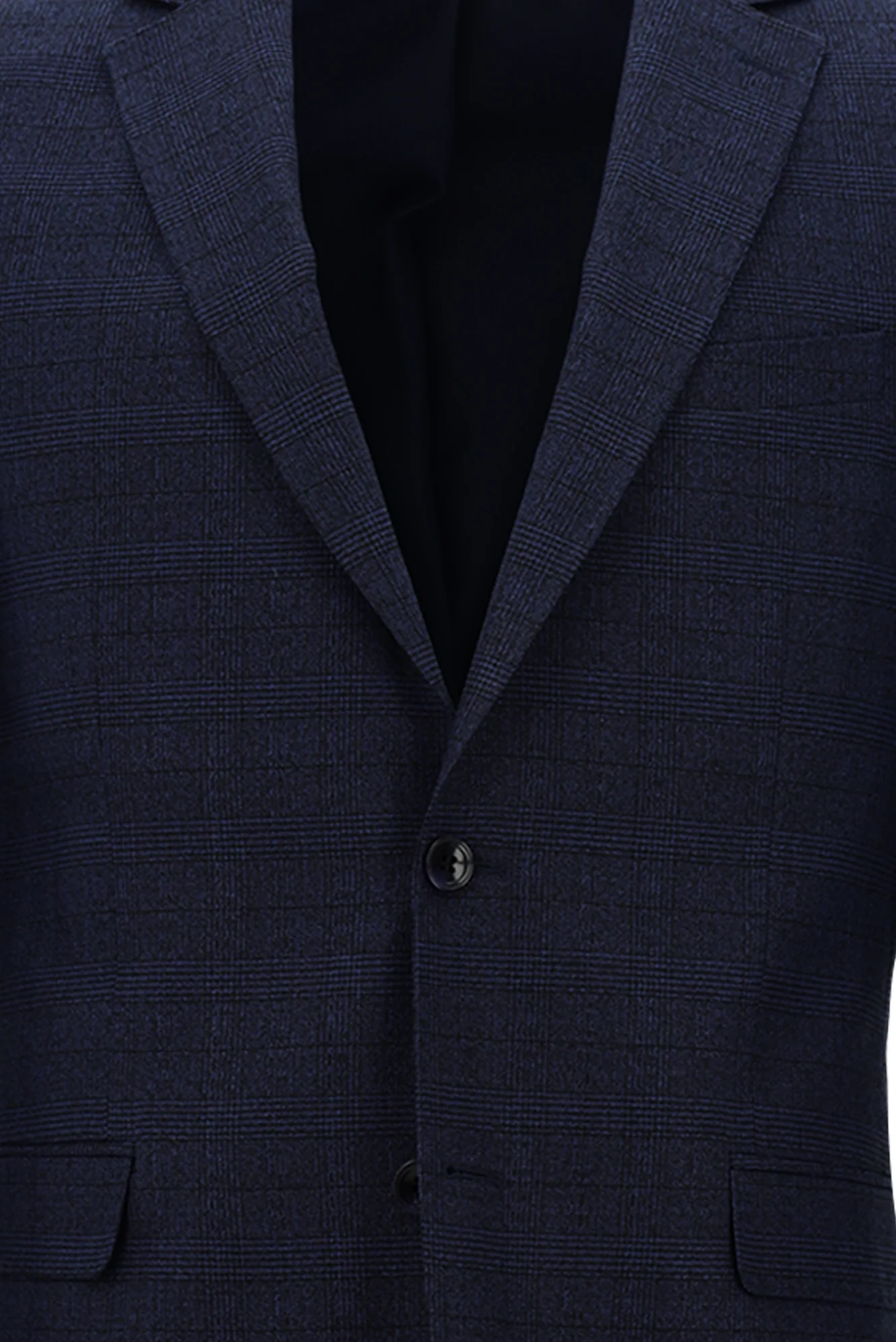 Orta Lacivert 6 Drop Regular Fit Standart Kesim Ekose Takım Elbise - Image 4
