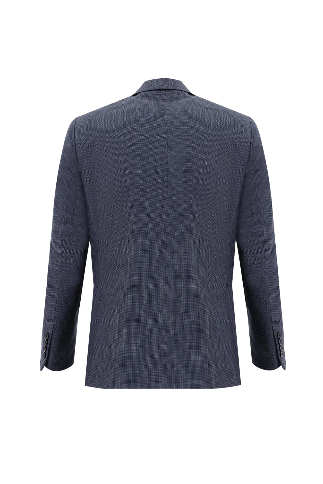 Orta Lacivert 6 Drop Regular Fit Standart Kesim Desenli Takım Elbise - Image 3