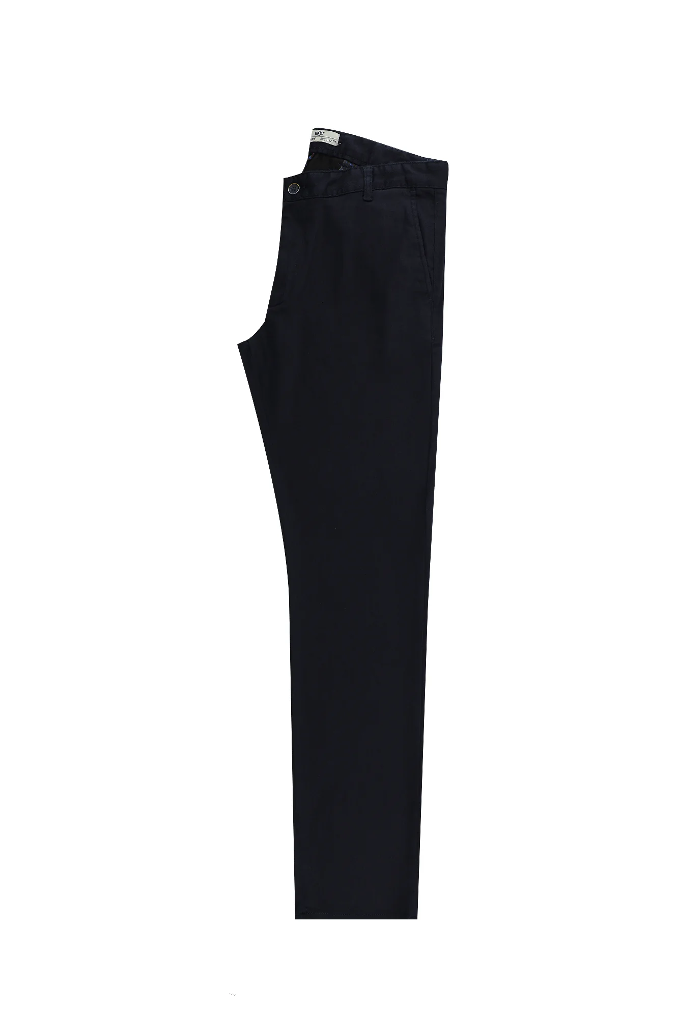 Orta Lacivert Regular Fit Standart Kesim Likralı Kanvas / Chino Pantolon