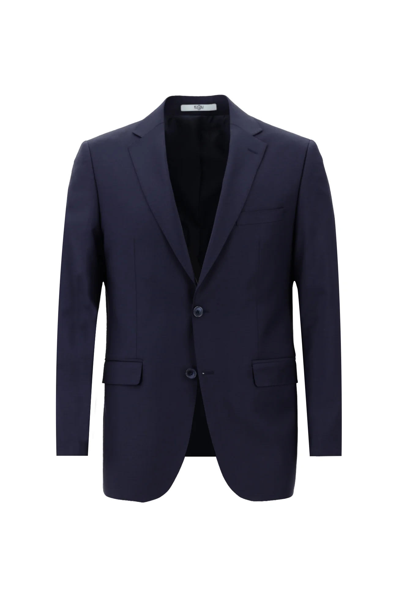 Orta Lacivert 6 Drop Regular Fit Standart Kesim Yünlü Takım Elbise - Image 3