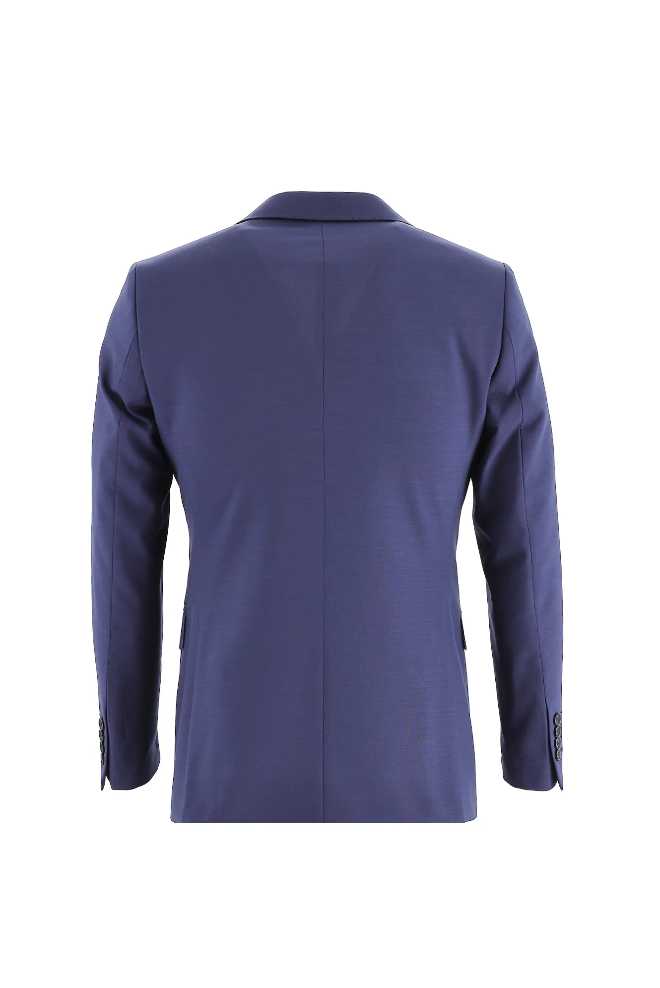 Orta Lacivert 6 Drop Regular Fit Standart Kesim Yünlü Takım Elbise - Image 3