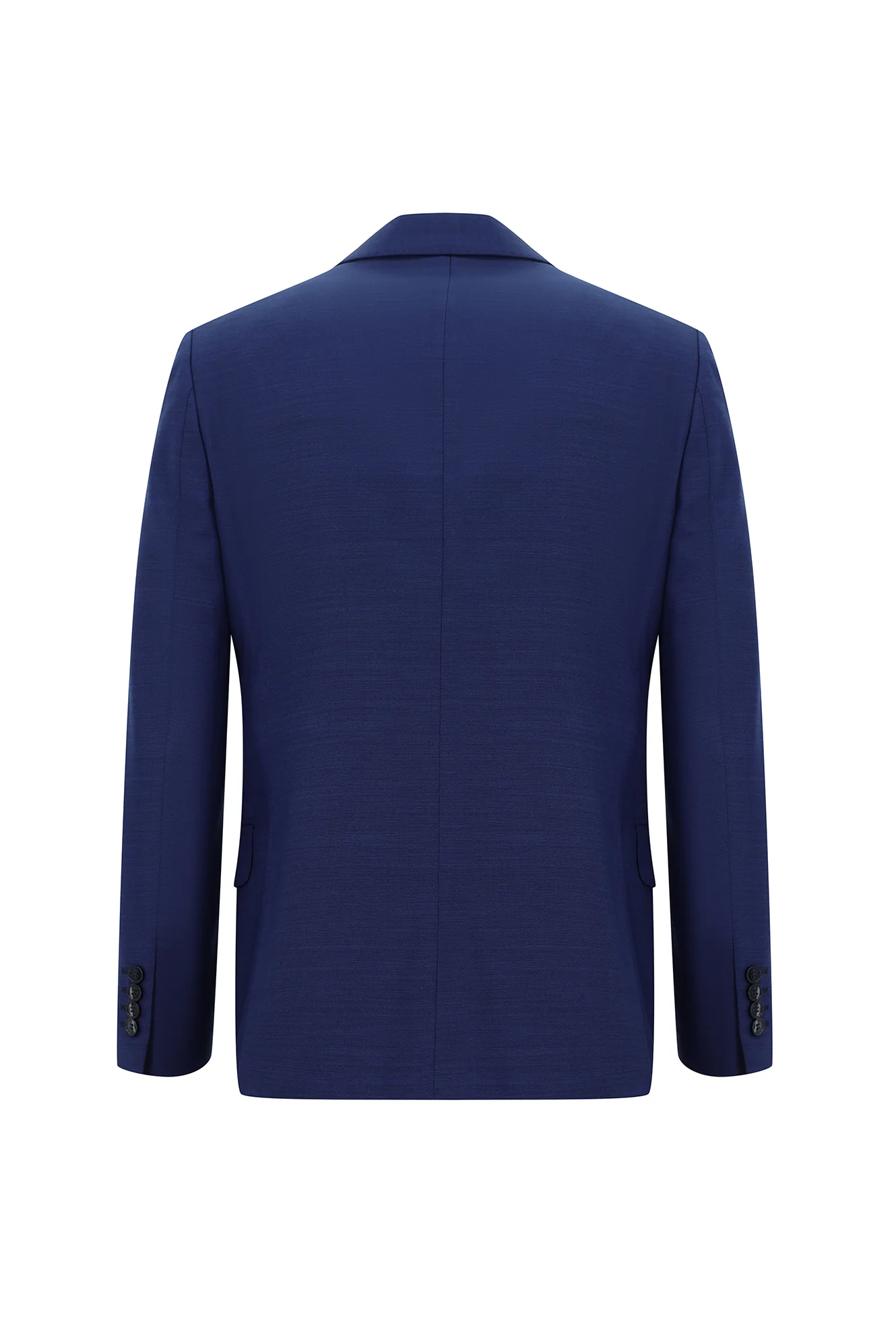 Orta Lacivert 6 Drop Regular Fit Standart Kesim Yünlü Takım Elbise - Image 3