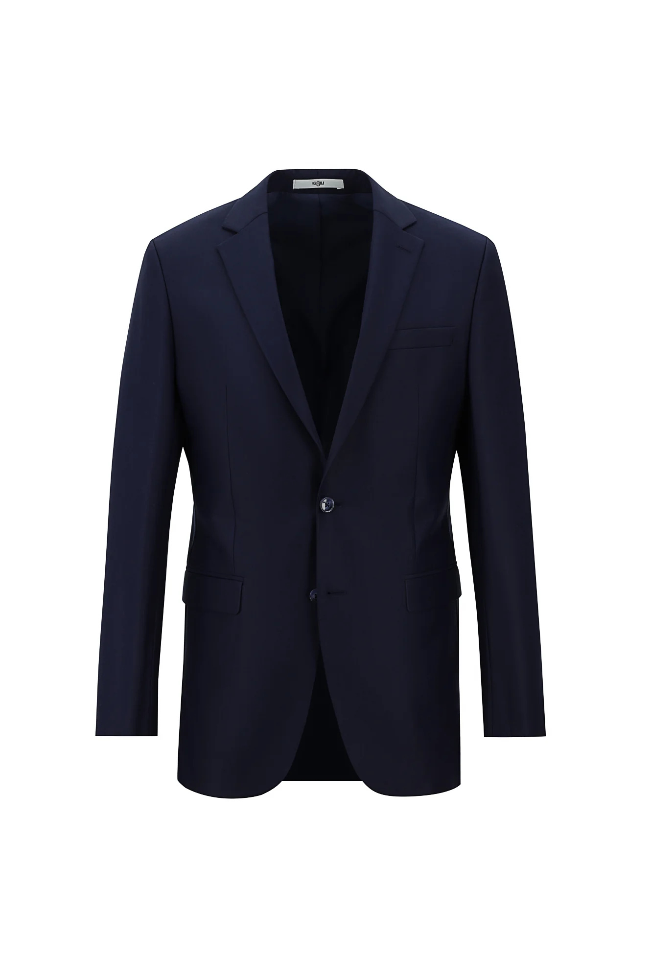 Orta Lacivert 8 Drop Long Slim Fit Uzun Dar Kesim Takım Elbise - Image 2