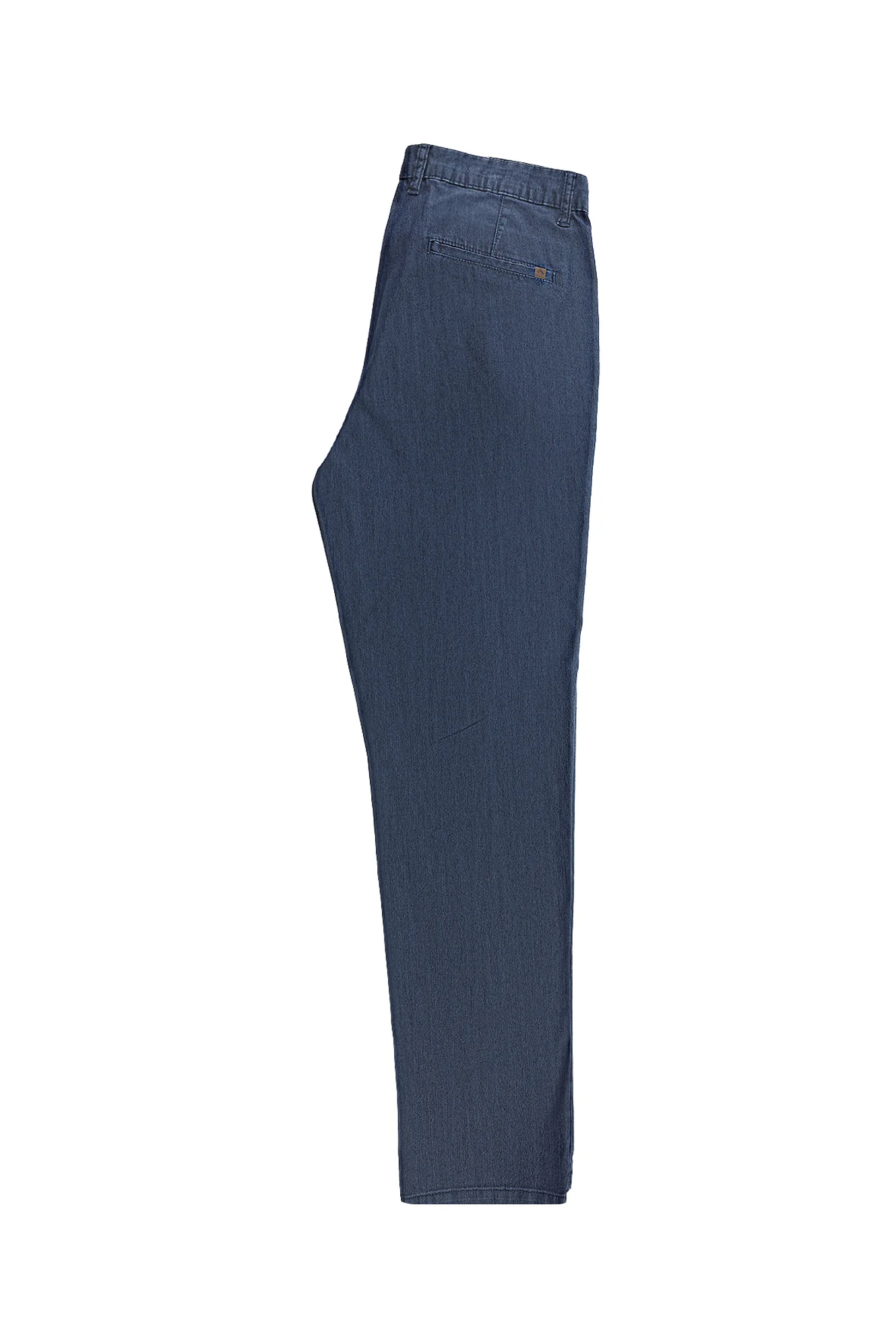 Orta Lacivert 4 Drop Relaxed Fit Rahat Kesim Denim Look Pantolon - Image 4
