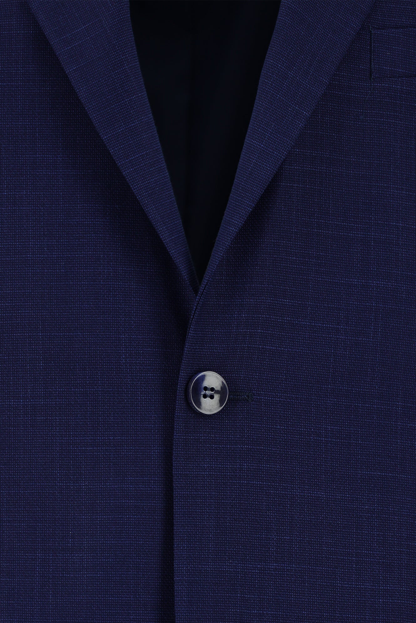 Orta Lacivert 4 Drop Relaxed Fit Rahat Kesim Desenli Takım Elbise - Image 4