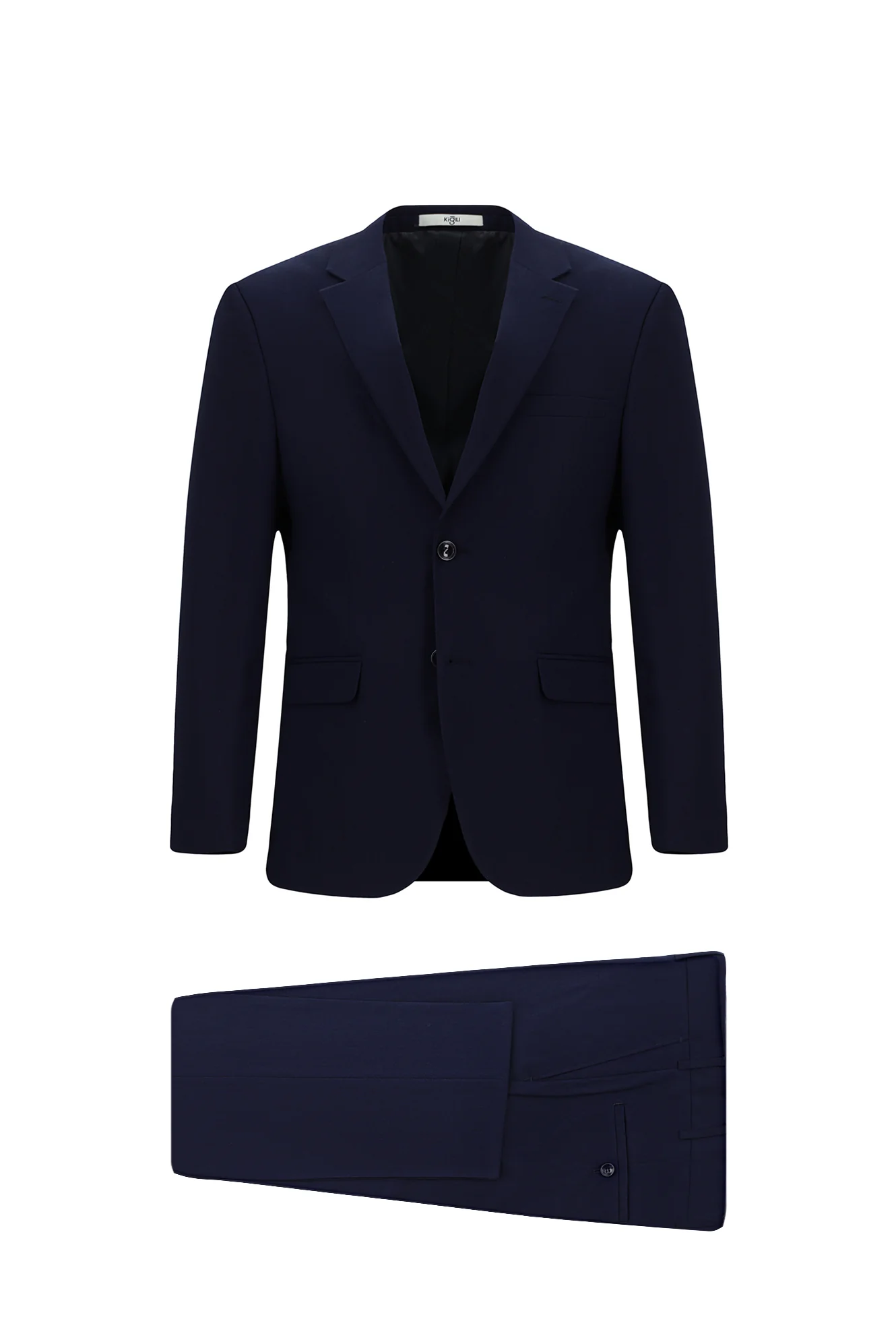 Orta Lacivert 4 Drop Relaxed Fit Rahat Kesim Takım Elbise