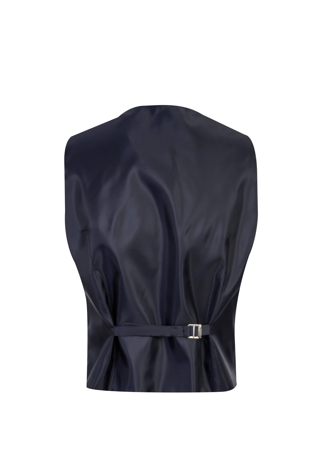 Orta Lacivert 4 Drop Relaxed Fit Rahat Kesim Yelekli Takım Elbise - Image 5