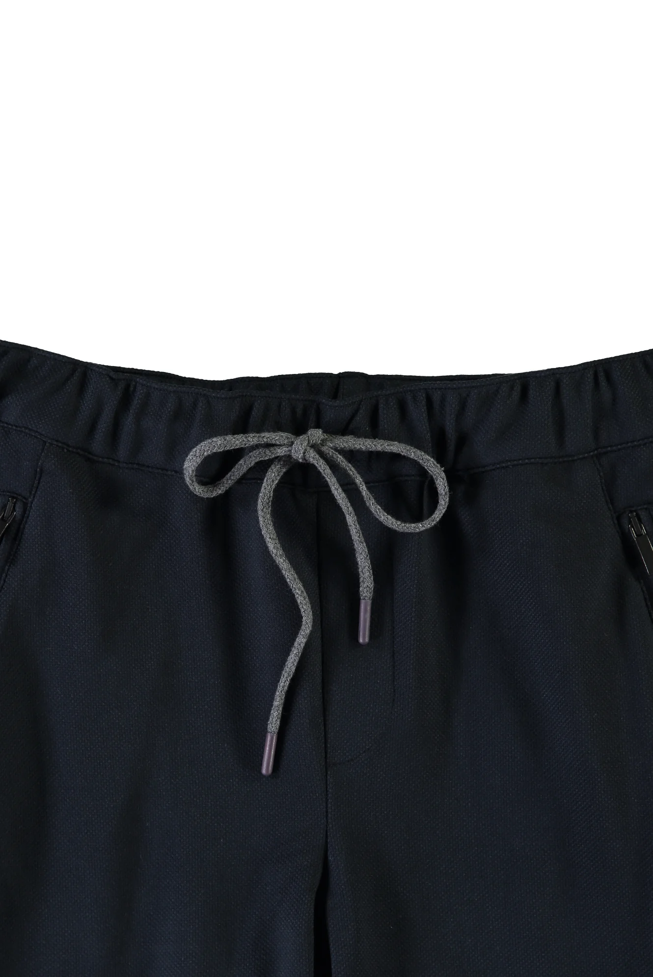 Orta Lacivert Slim Fit Dar Kesim Beli Lastikli İpli Jogger Pantolon - Image 4