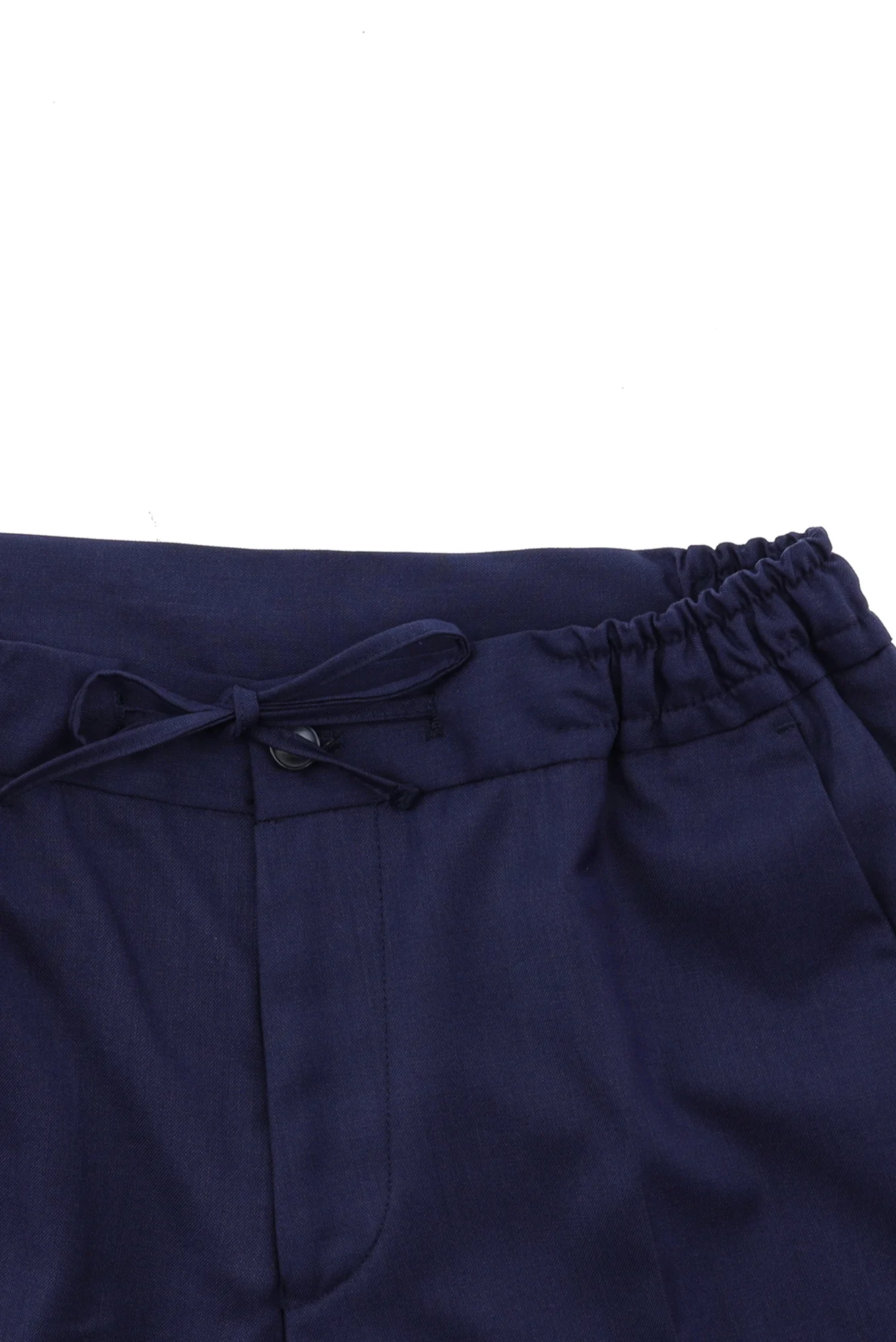 Orta Lacivert 7 Drop Slim Fit Dar Kesim Beli Lastikli İpli Kombinli Yelekli Takım Elbise - Image 7
