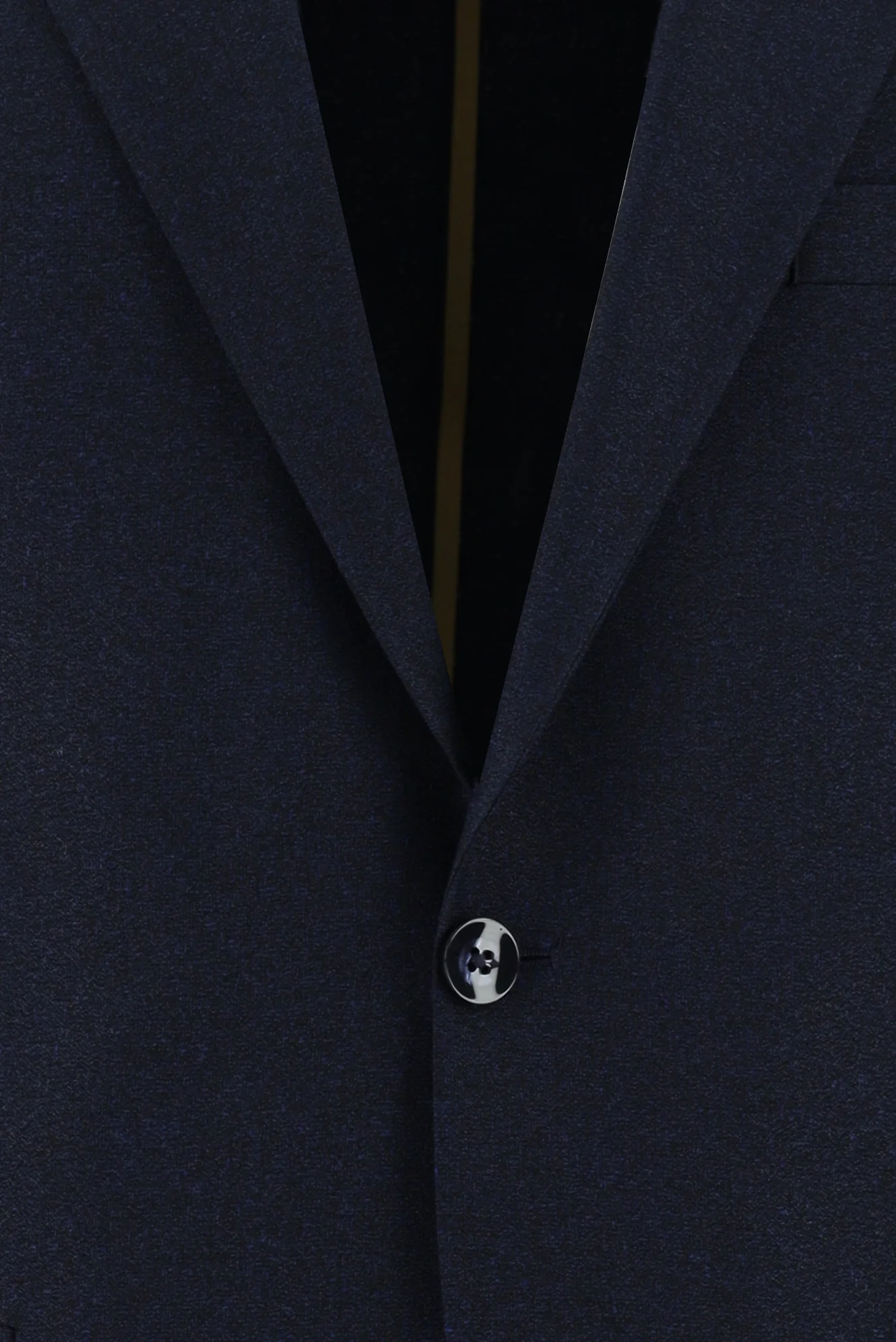 Orta Lacivert 7 Drop Slim Fit Dar Kesim Klasik Desenli Ceket - Image 3