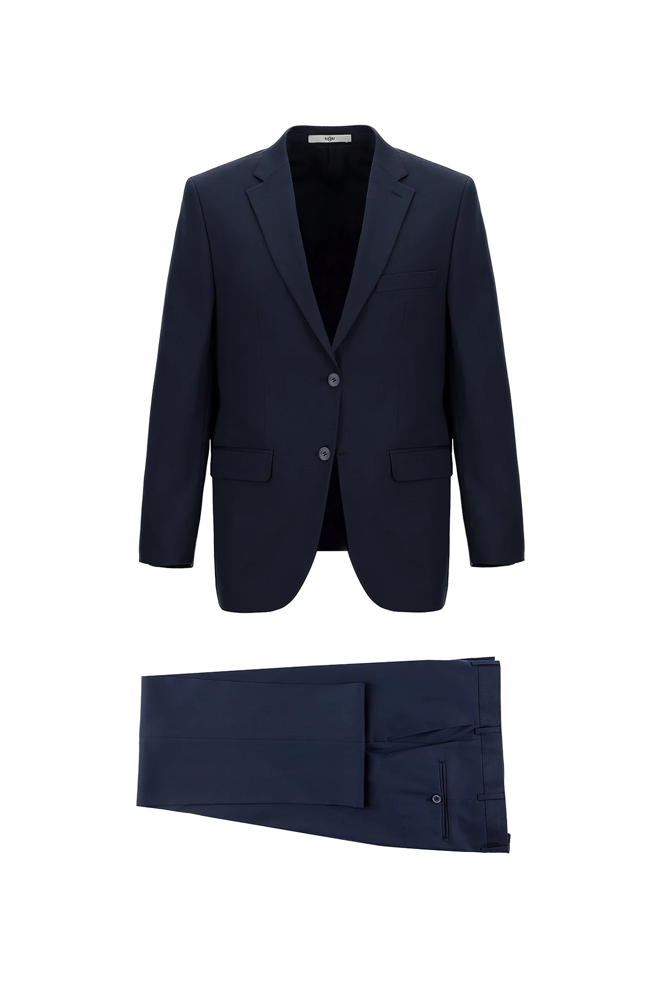 Orta Lacivert 7 Drop Slim Fit Dar Kesim Takım Elbise