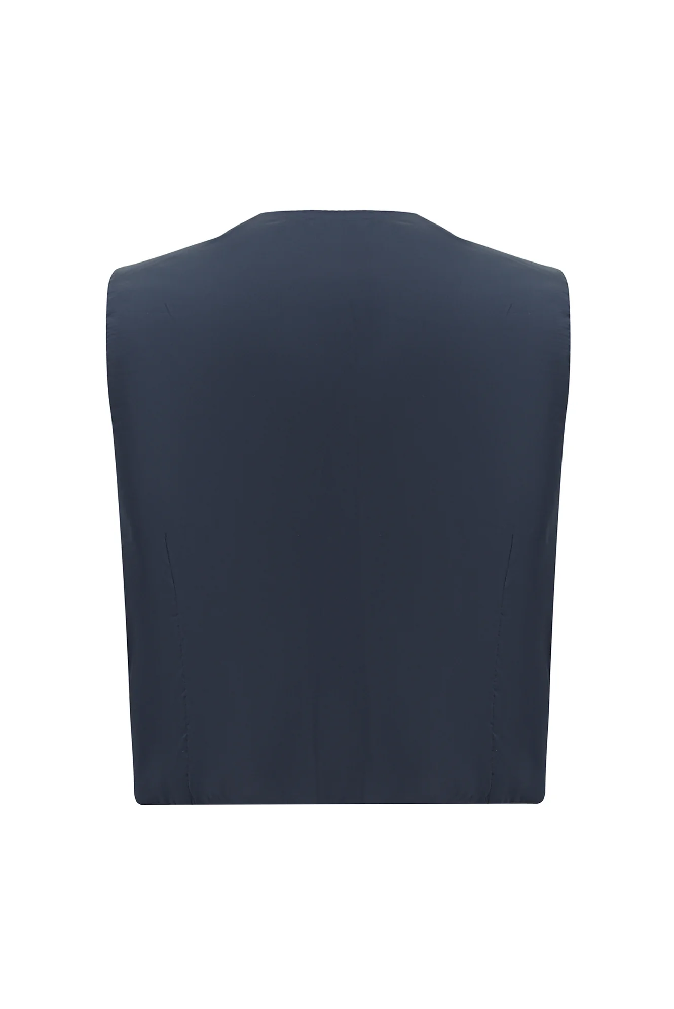 Orta Lacivert 7 Drop Slim Fit Dar Kesim Kombinli Yelekli Takım Elbise - Image 8