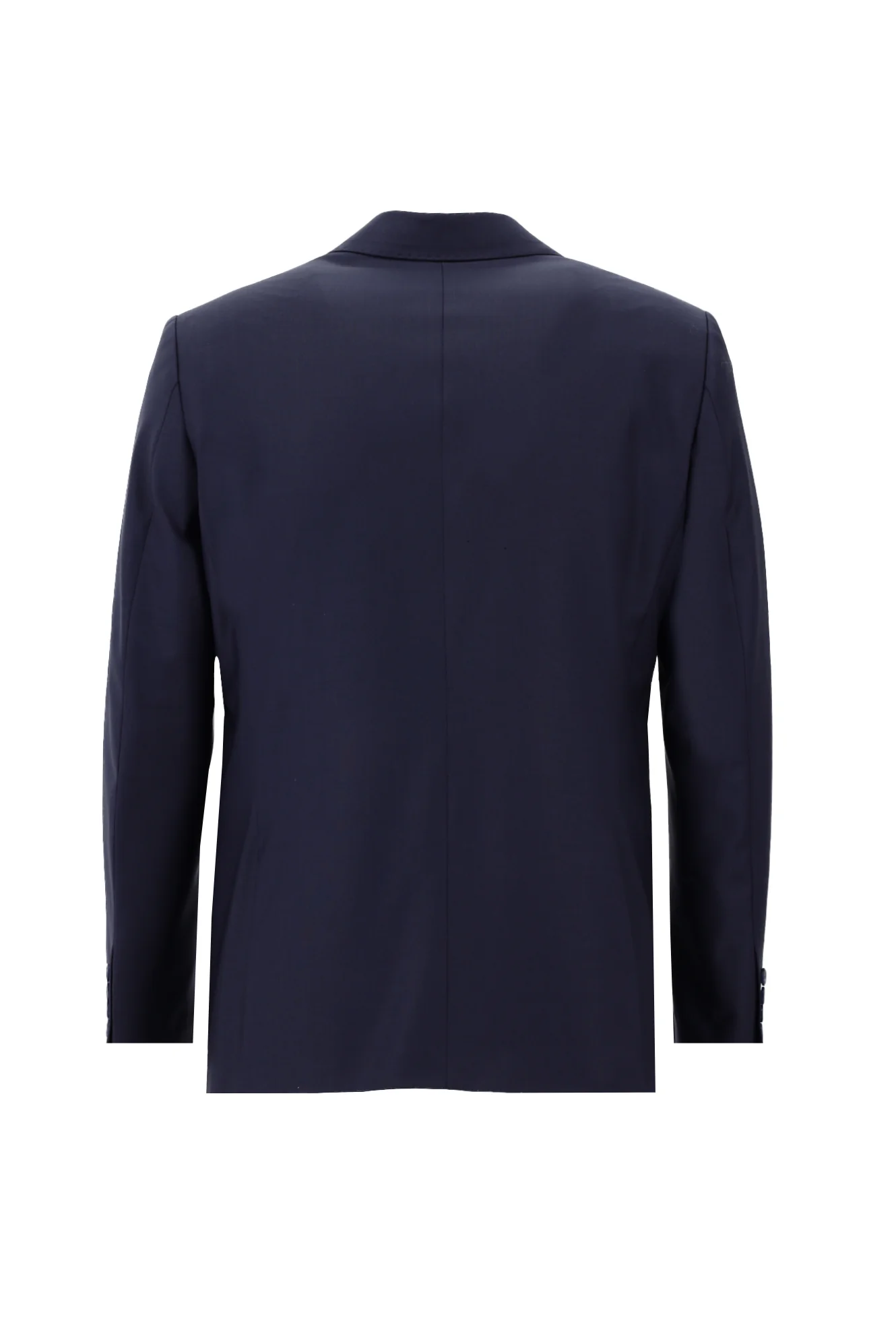 Orta Lacivert 7 Drop Slim Fit Dar Kesim Yünlü Takım Elbise - Image 5