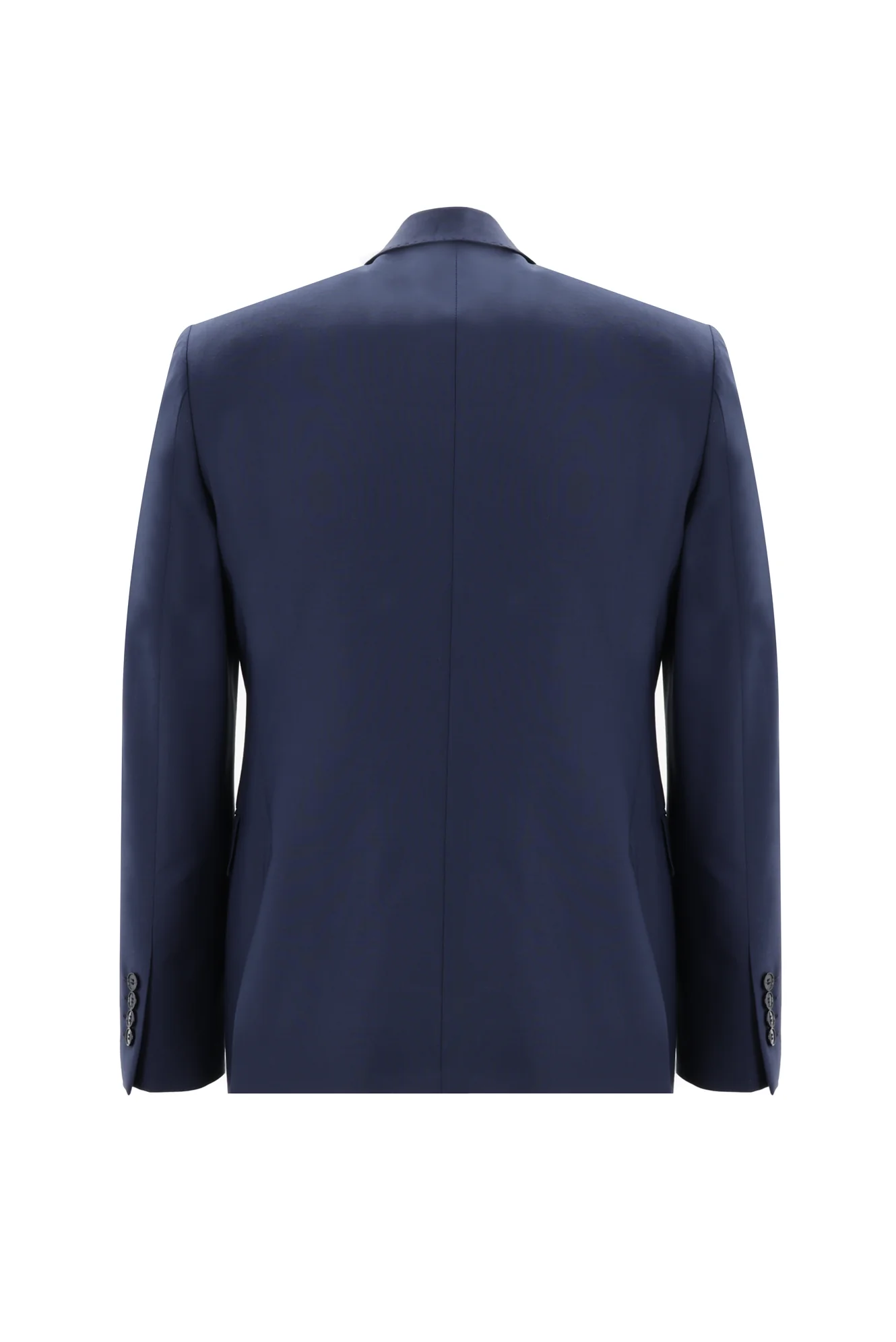 Orta Lacivert 7 Drop Slim Fit Dar Kesim Yünlü Takım Elbise - Image 3
