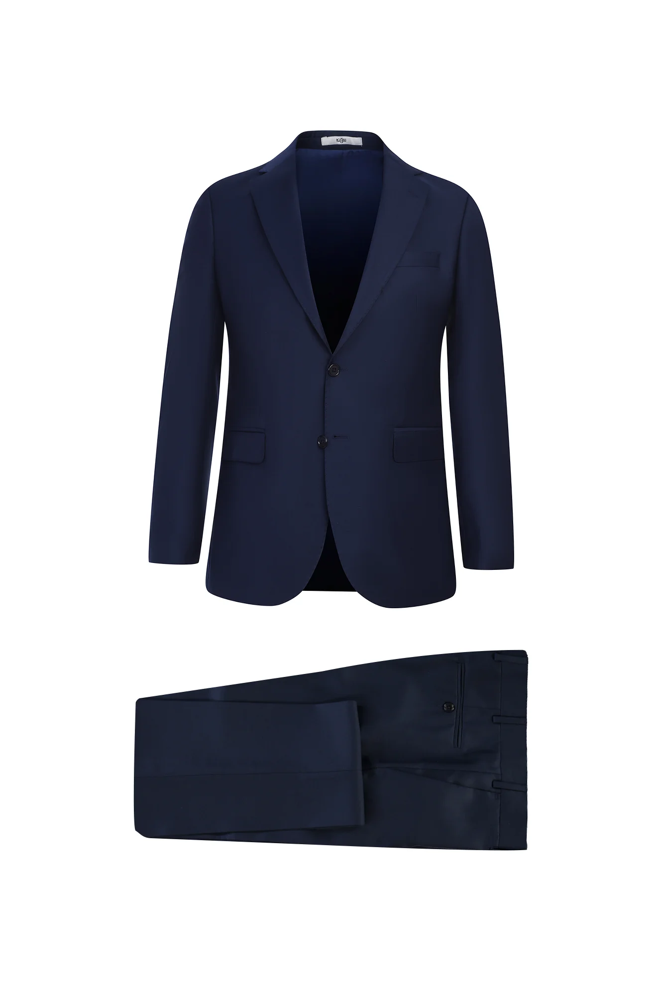 Orta Lacivert 7 Drop Slim Fit Dar Kesim Takım Elbise