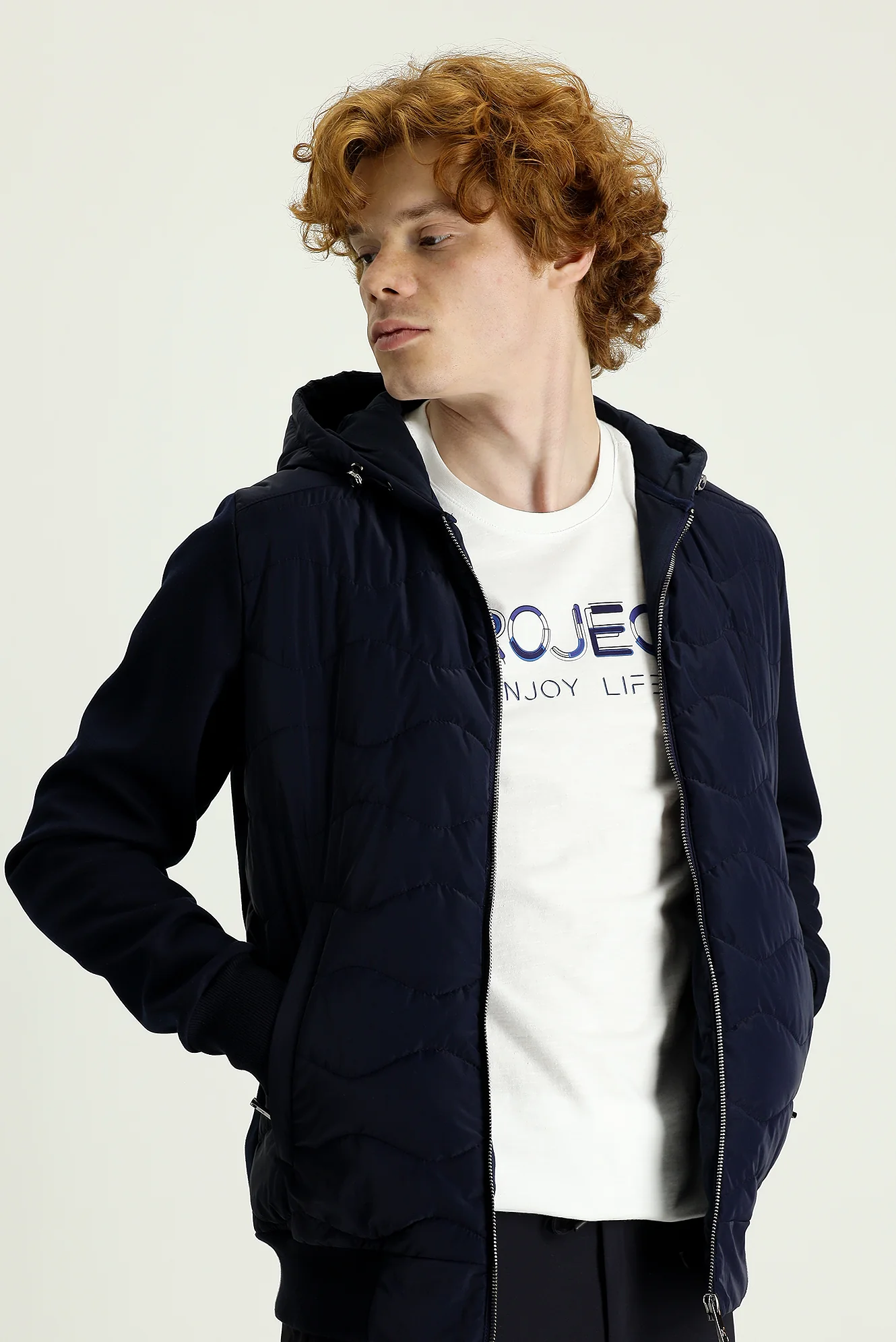 Orta Lacivert Slim Fit Spor Mont - Image 4