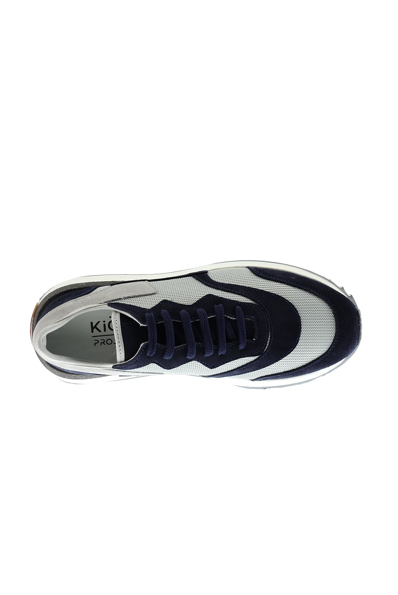 Orta Lacivert Sneaker Deri Ayakkabı - Image 6
