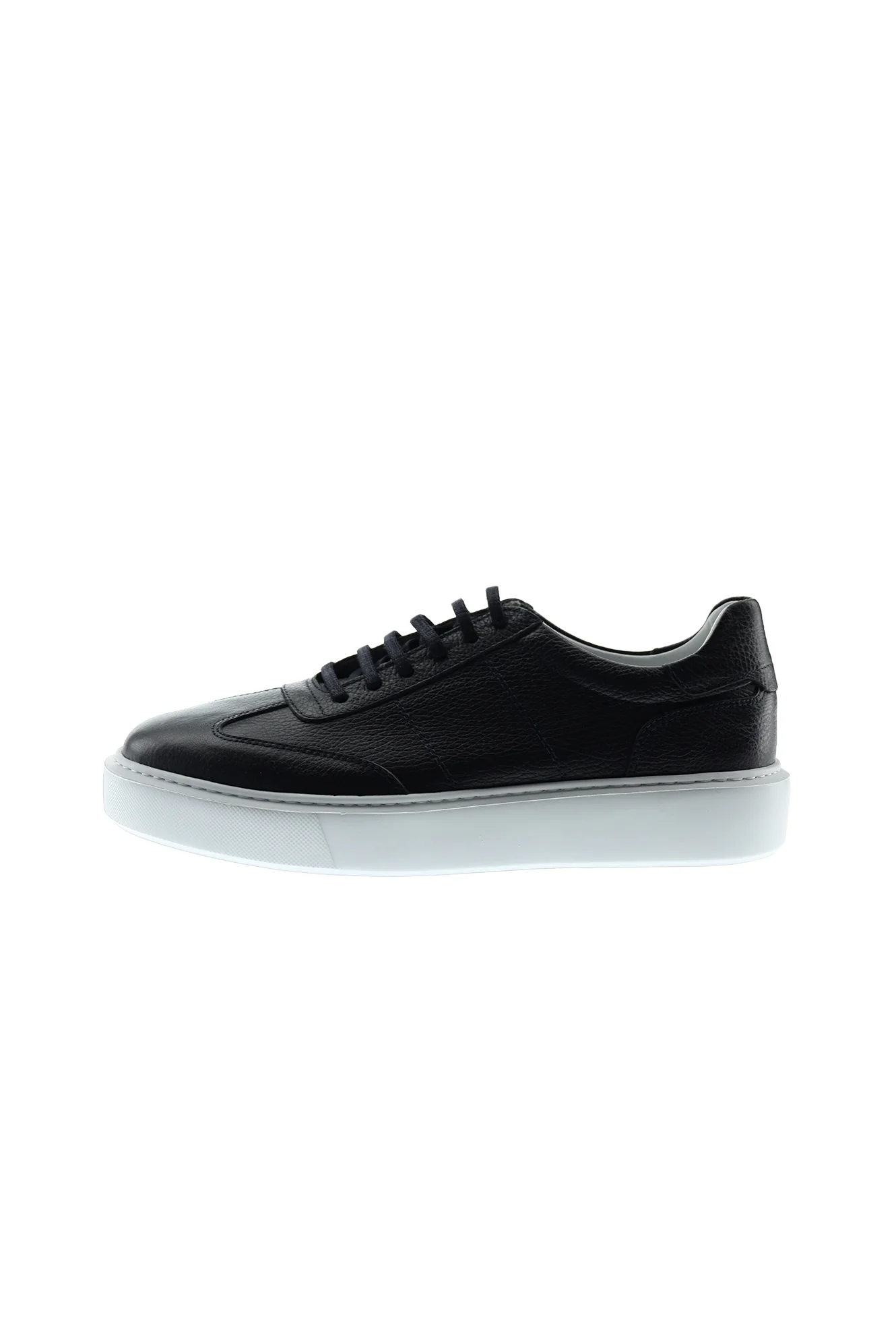 Orta Lacivert Sneaker Deri Ayakkabı - Image 2