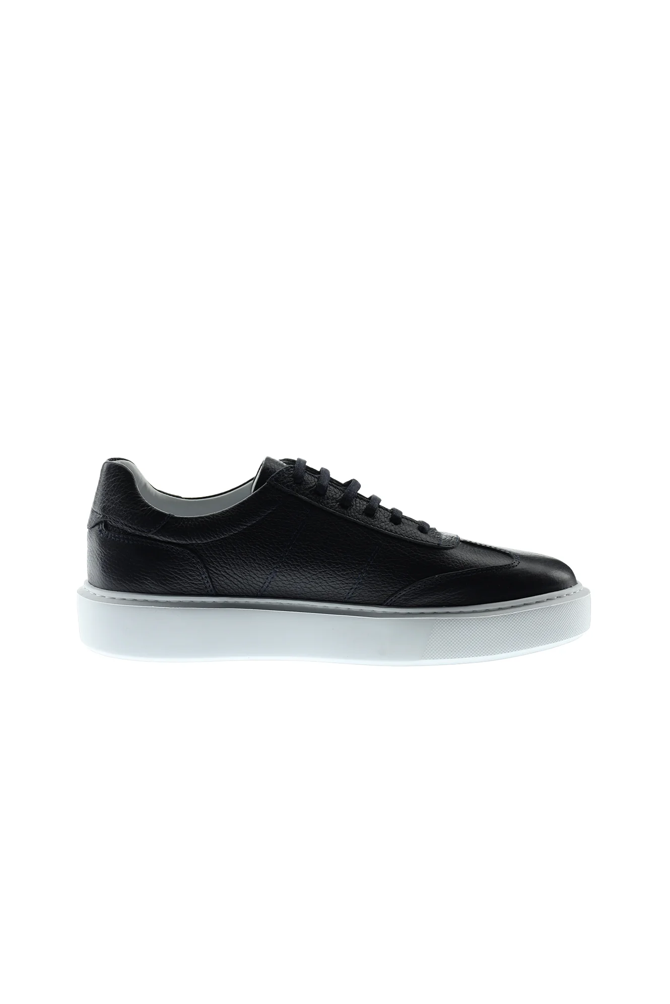 Orta Lacivert Sneaker Deri Ayakkabı - Image 3