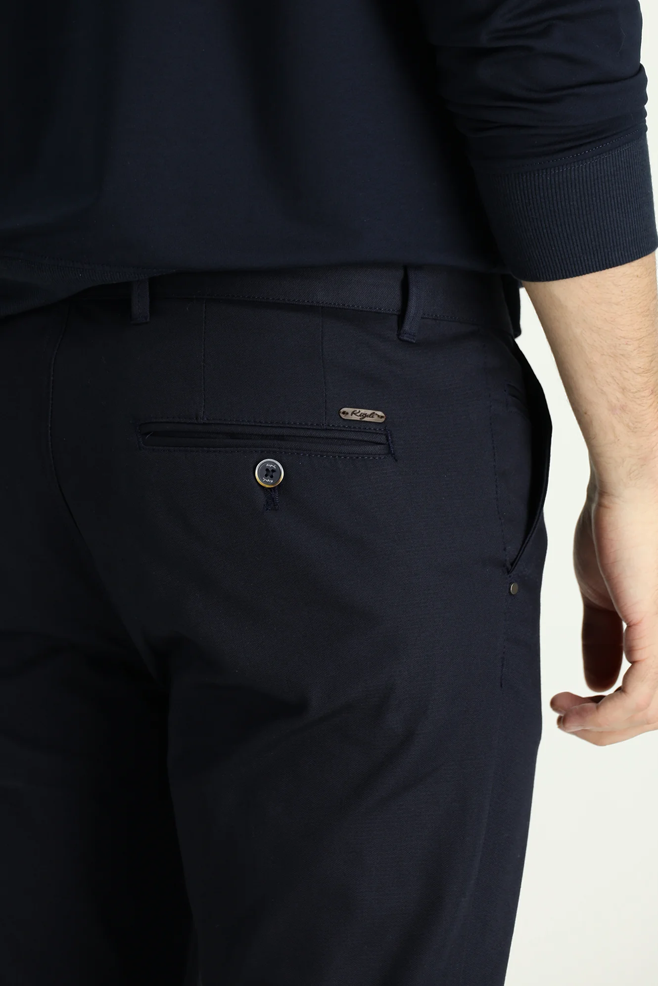 Orta Lacivert Regular Fit Standart Kesim Spor Pantolon - Image 4