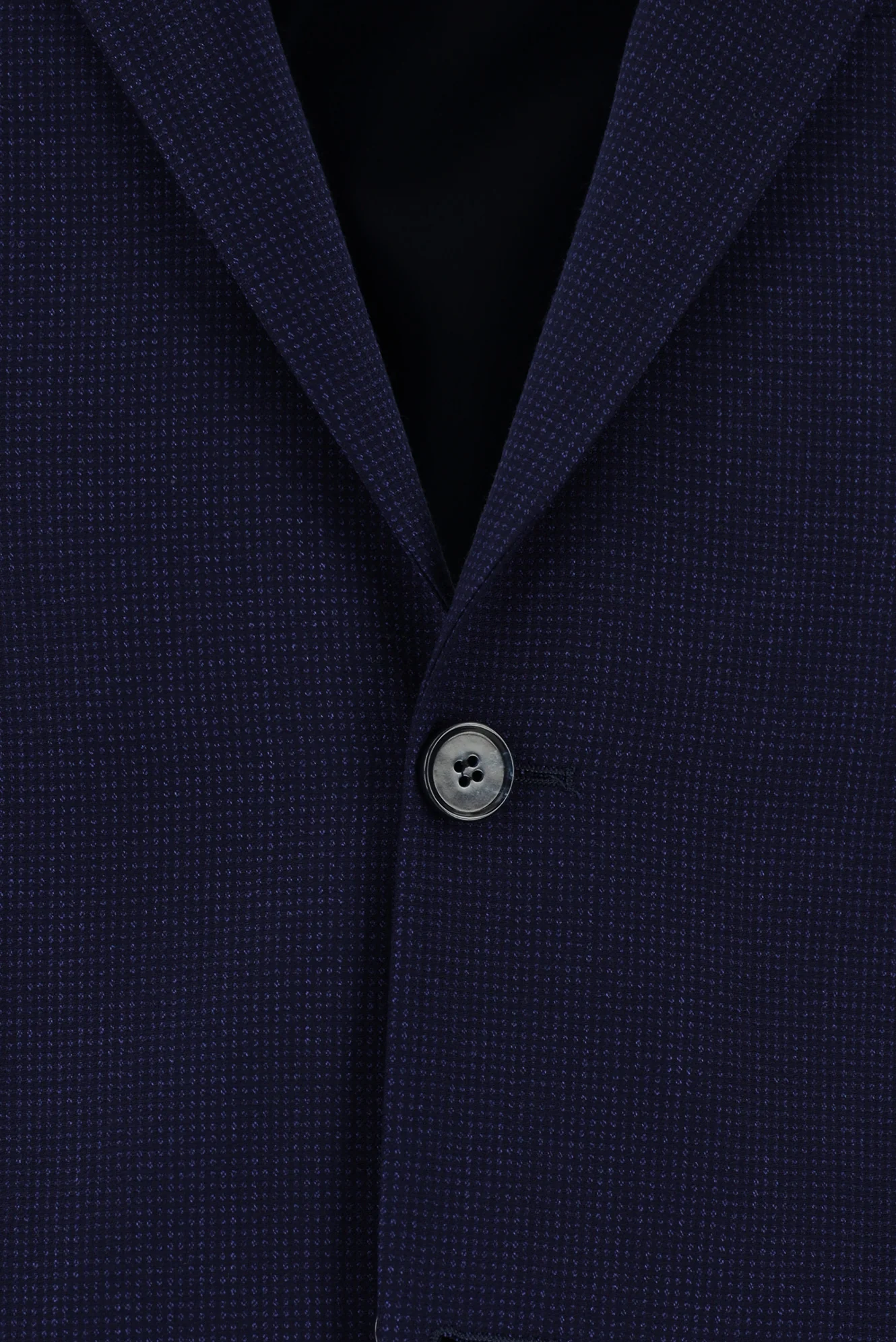 Orta Lacivert 7 Drop Super Slim Fit Eksra Dar Kesim Desenli Takım Elbise - Image 4