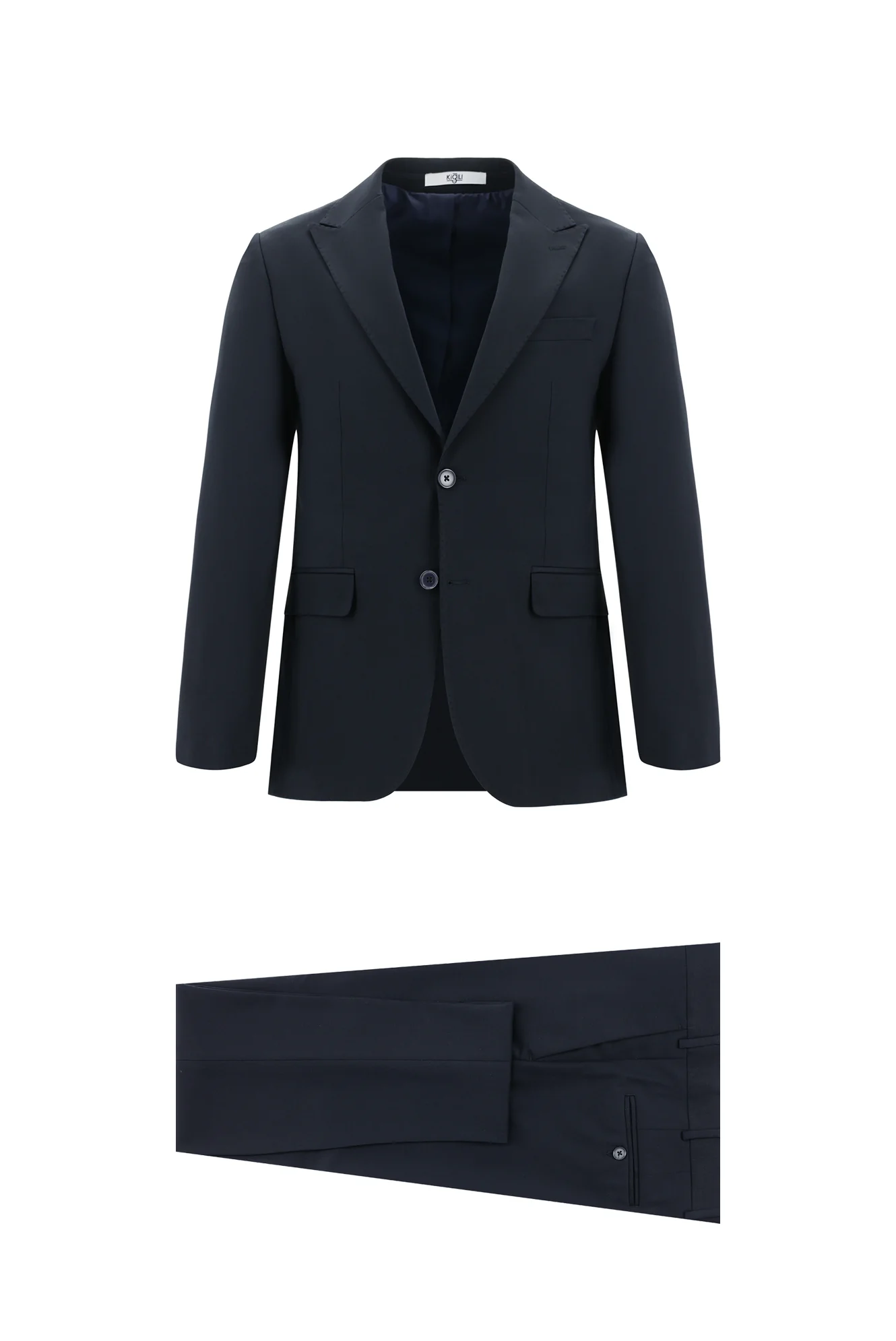 Orta Lacivert 7 Drop Super Slim Fit Eksra Dar Kesim Takım Elbise
