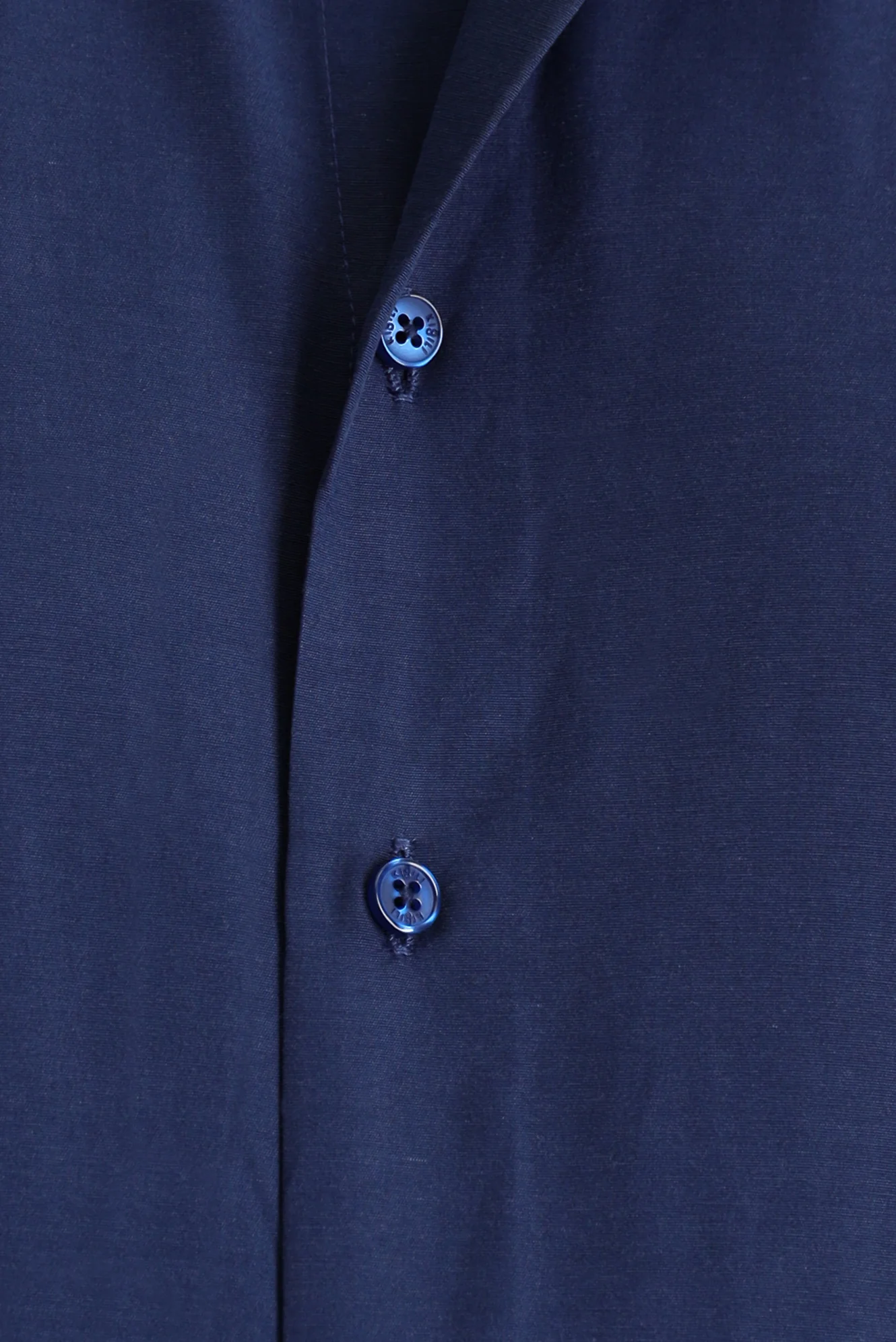 Orta Lacivert Uzun Kollu Slim Fit Dar Kesim Klasik Pamuklu Kolay Ütülenebilir Gömlek - Image 6