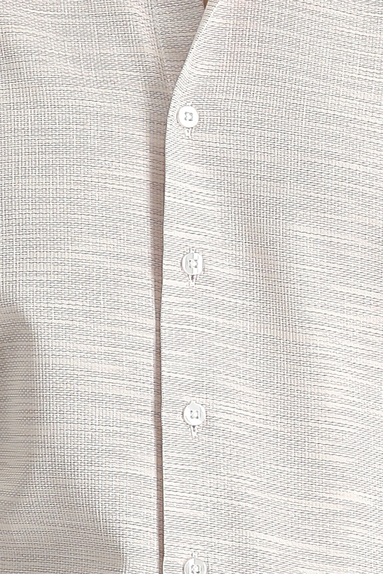 Orta Pembe Uzun Kol Slim Fit Dar Kesim Desenli Pamuk Gömlek - Image 6