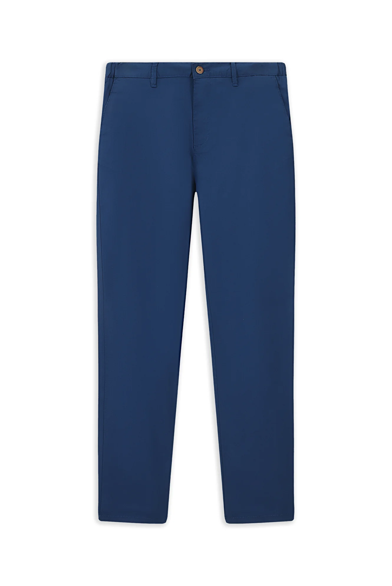 Orta Petrol Slim Fit Dar Kesim Beli Lastikli Likralı Kanvas / Chino Pantolon - Image 7