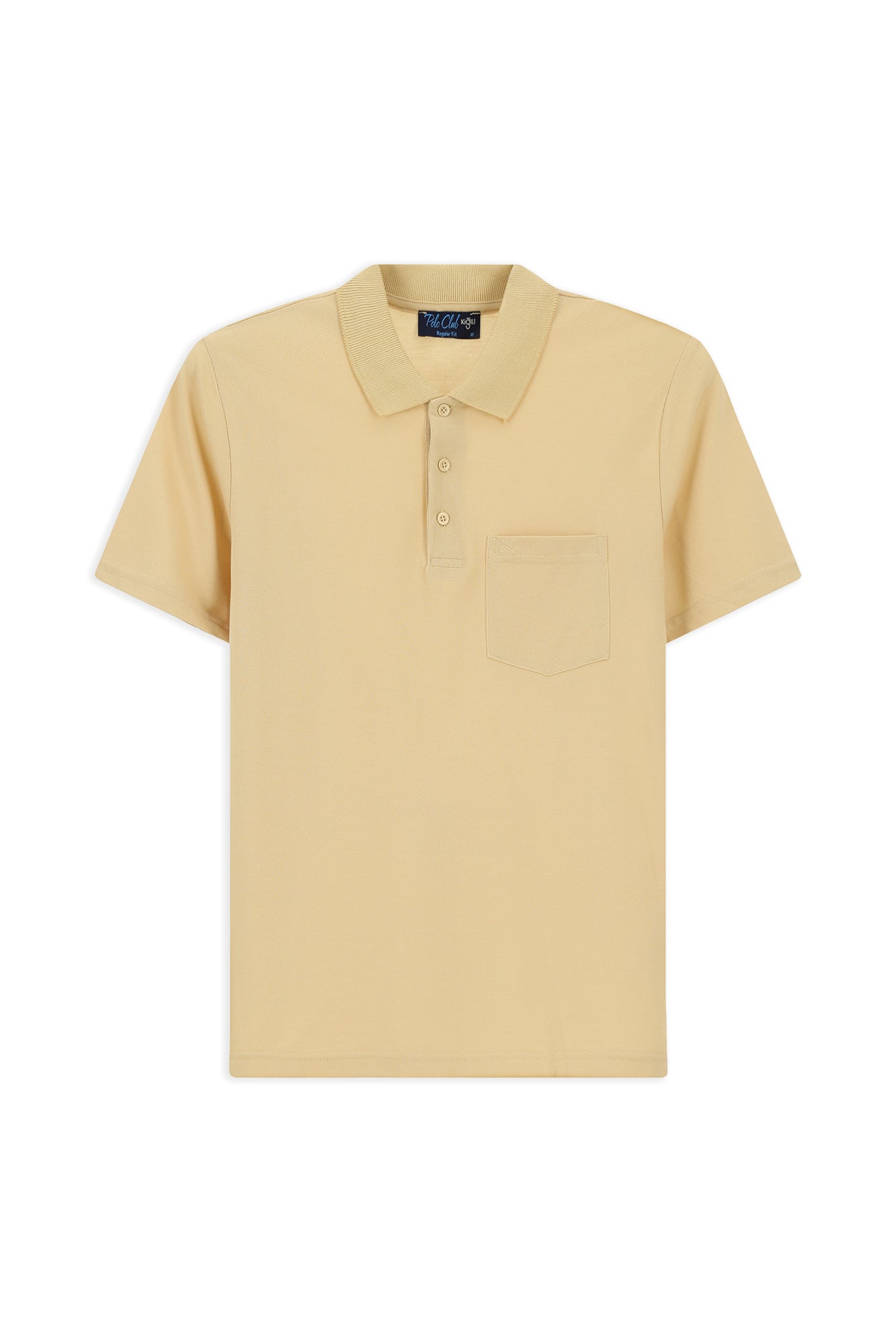 Orta Vizon Regular Fit Pamuklu Nakışlı Cepli Polo Yaka Tişört - Image 8