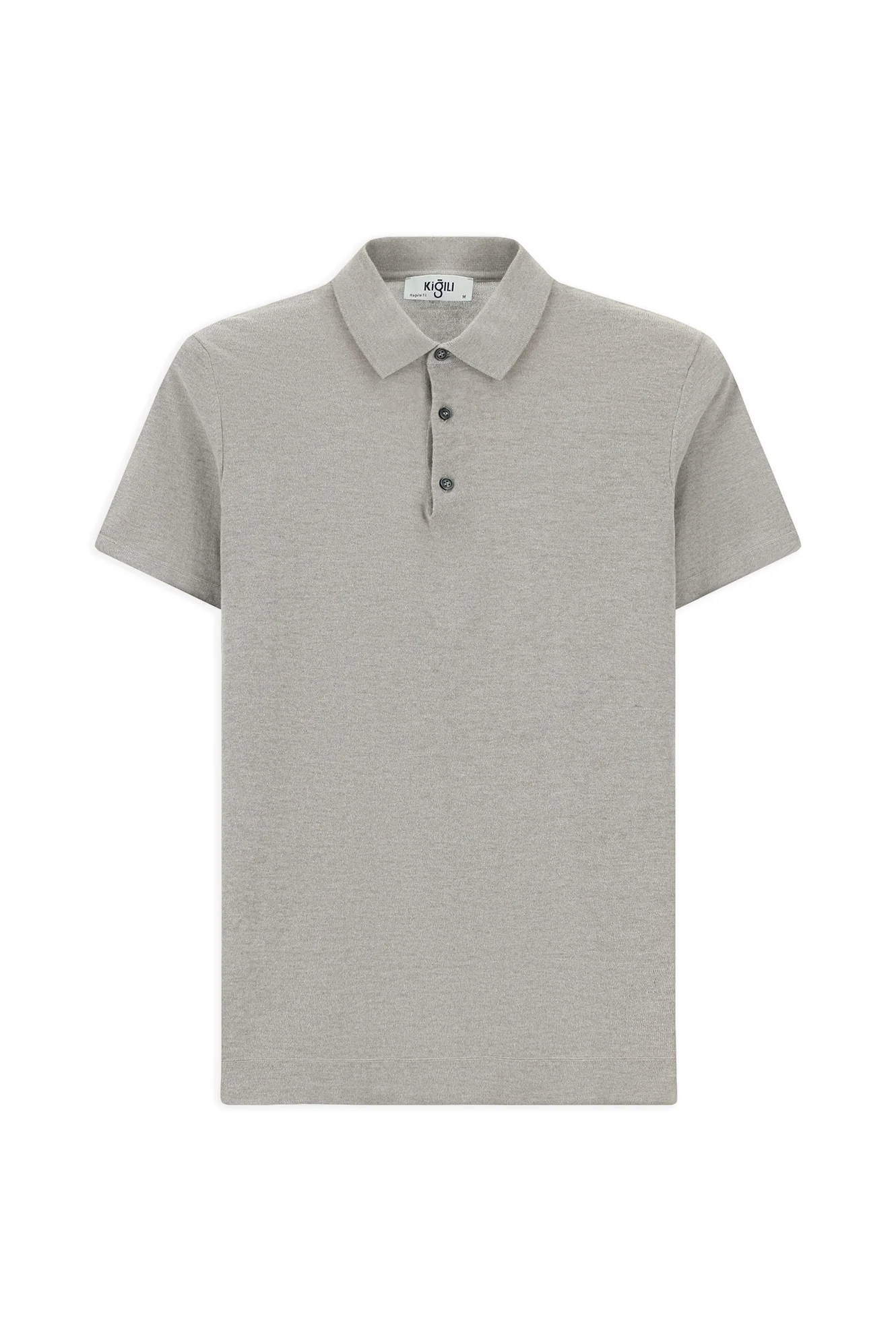 Orta Vizon Regular Fit Pamuklu Polo Yaka Örme Tişört - Image 7
