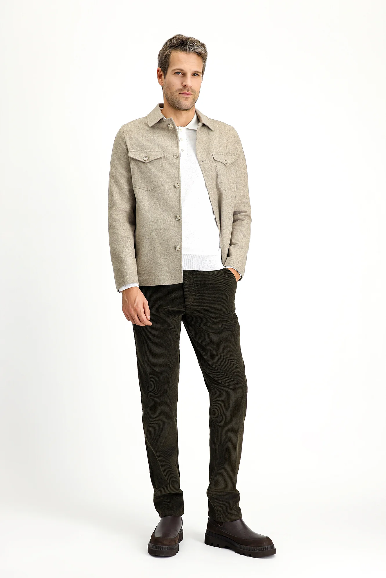 Orta Vizon 6 Drop Regular Fit Standart Kesim Yünlü Spor Ceket - Image 2