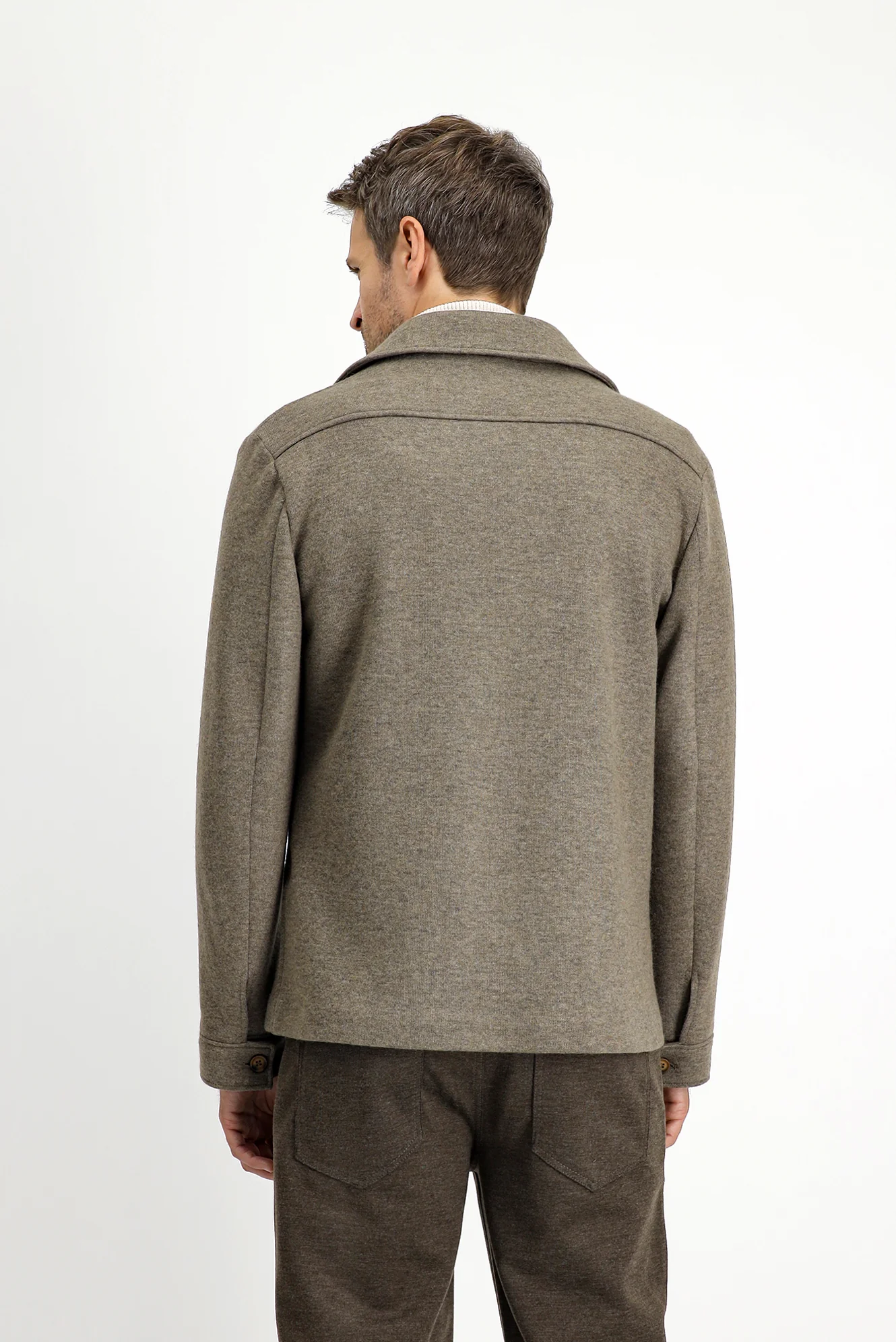 Orta Vizon 6 Drop Regular Fit Standart Kesim Yünlü Spor Ceket - Image 5