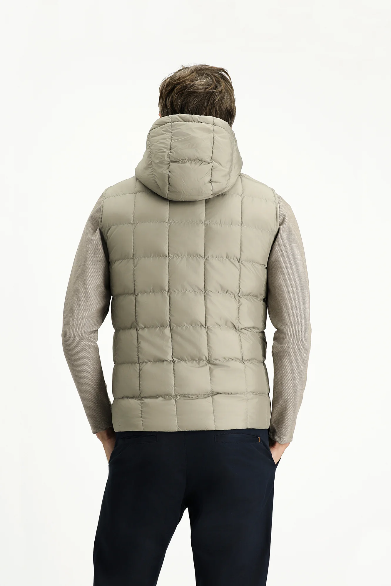 Orta Vizon Slim Fit Dar Kesim Kapüşonlu Spor Yelek - Image 4