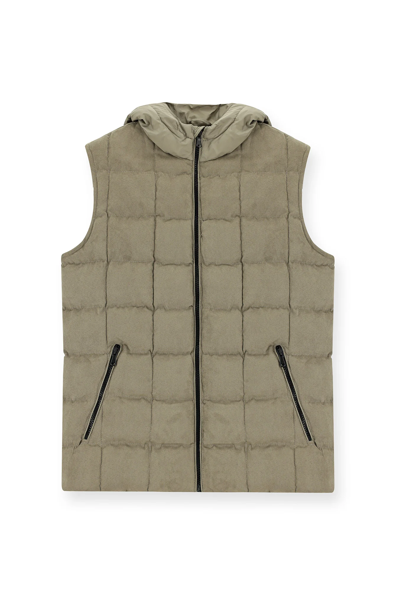 Orta Vizon Slim Fit Dar Kesim Kapüşonlu Spor Yelek - Image 6