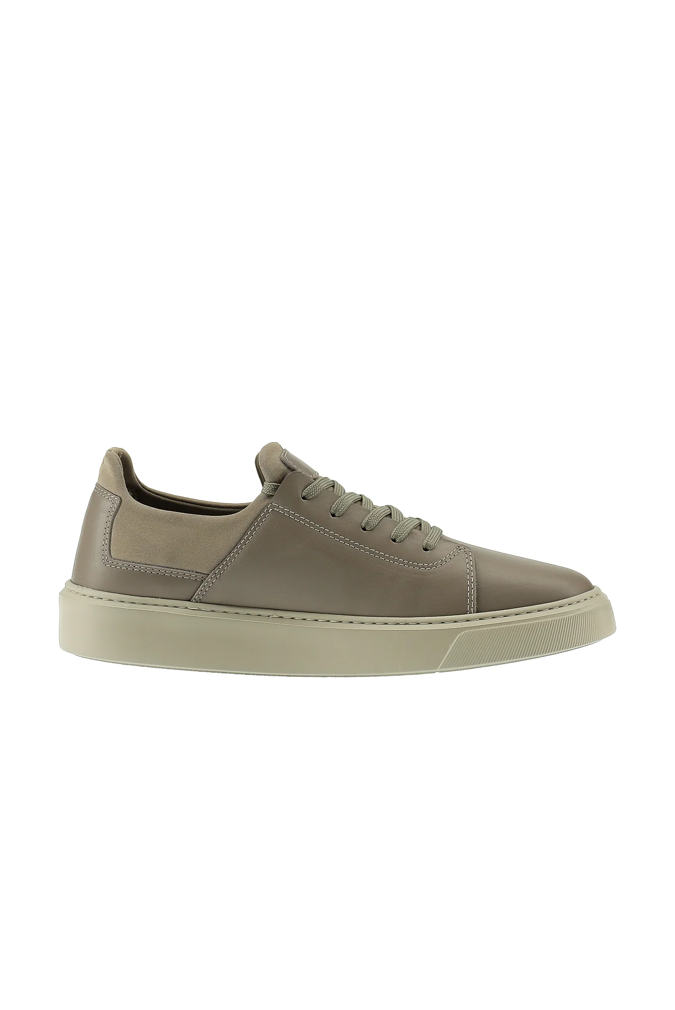 Orta Vizon Sneaker Deri Ayakkabı - Image 4