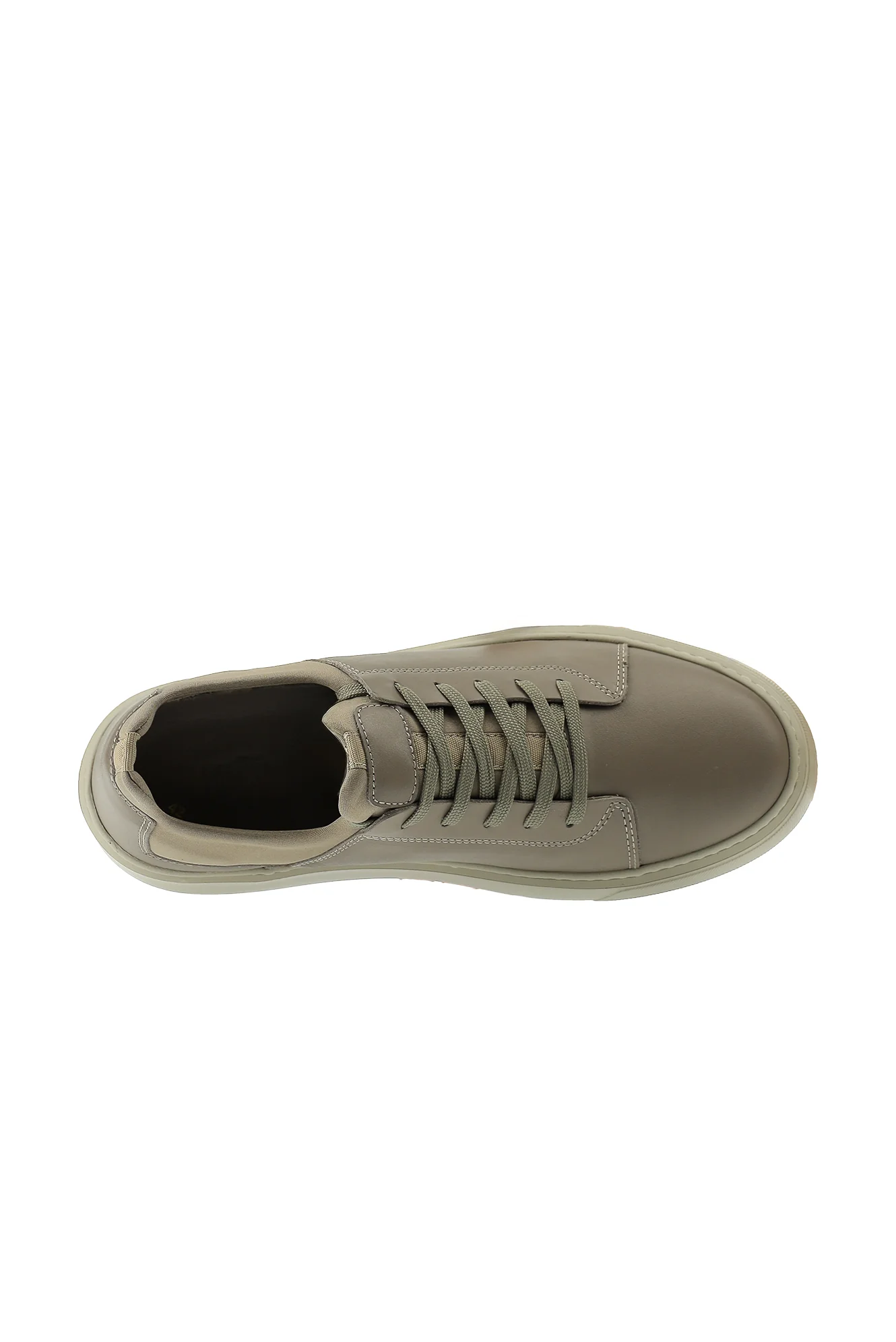 Orta Vizon Sneaker Deri Ayakkabı - Image 6